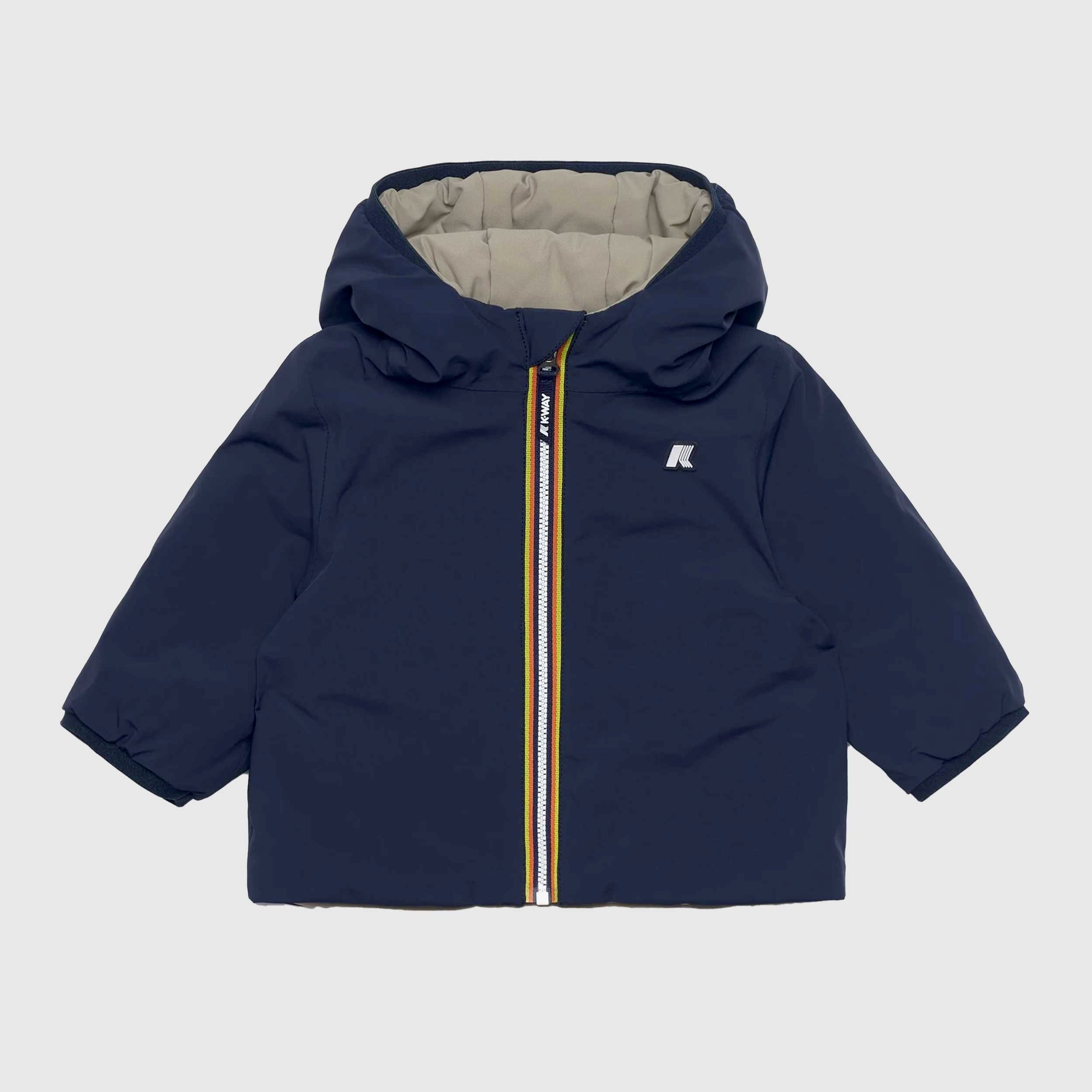 Giacca Blu Reversibile E.Jack Firmata K-WAY - annameglio.com abbigliamento moda