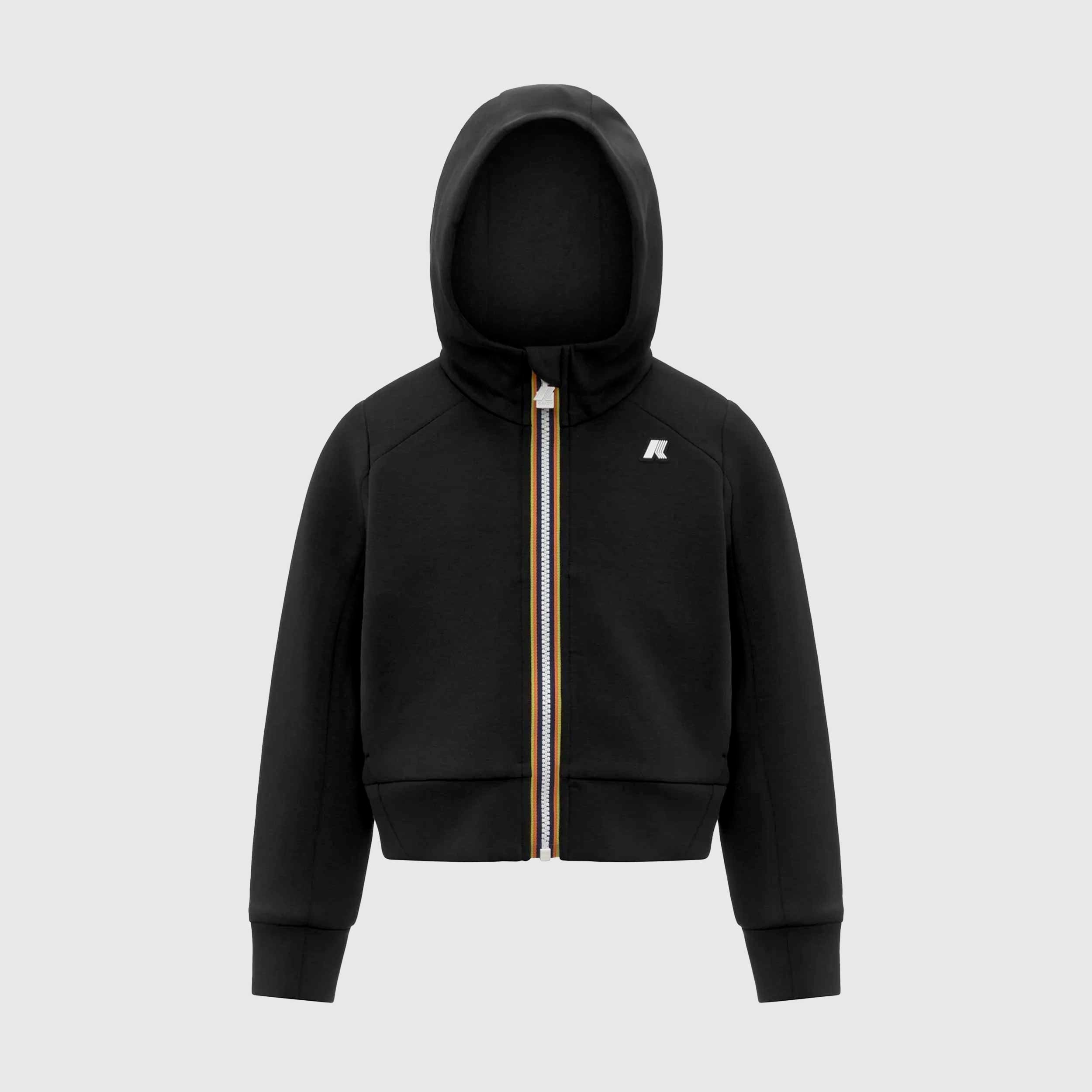 Felpa Sportiva Nera P.Divine Firmata K-WAY - annameglio.com abbigliamento moda