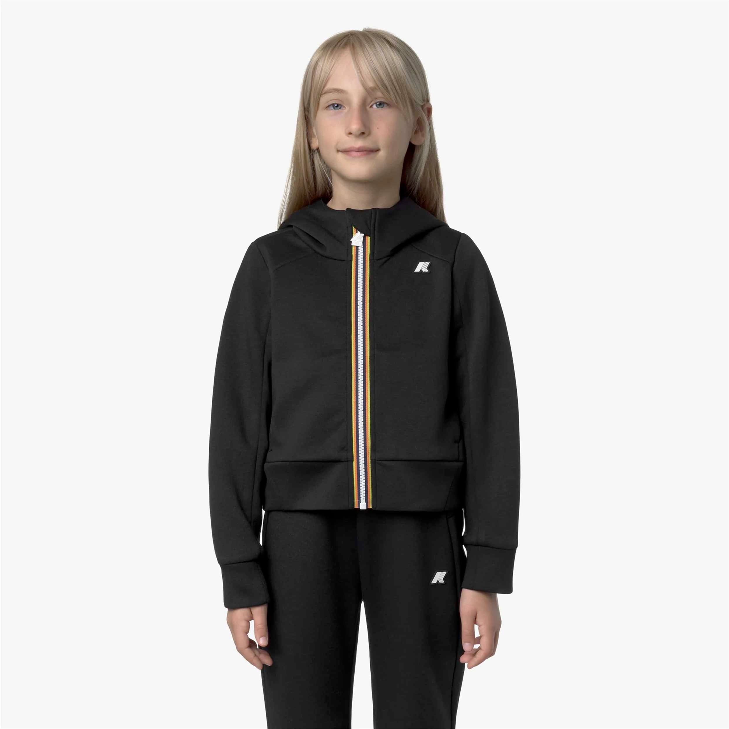 Felpa Sportiva Nera P.Divine Firmata K-WAY - annameglio.com abbigliamento moda