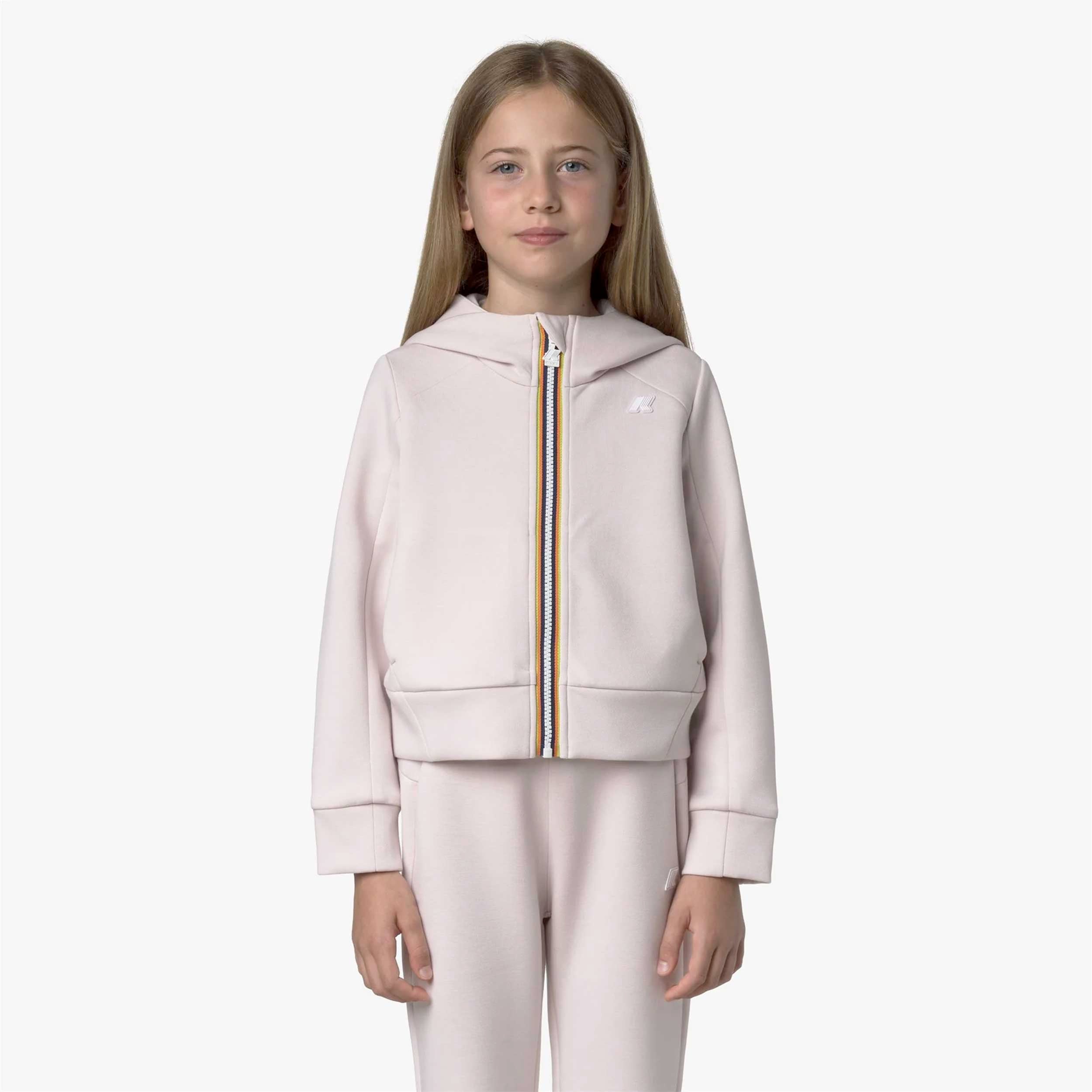 Felpa Sportiva Rosata P.divine Firmata K-Way - annameglio.com abbigliamento moda