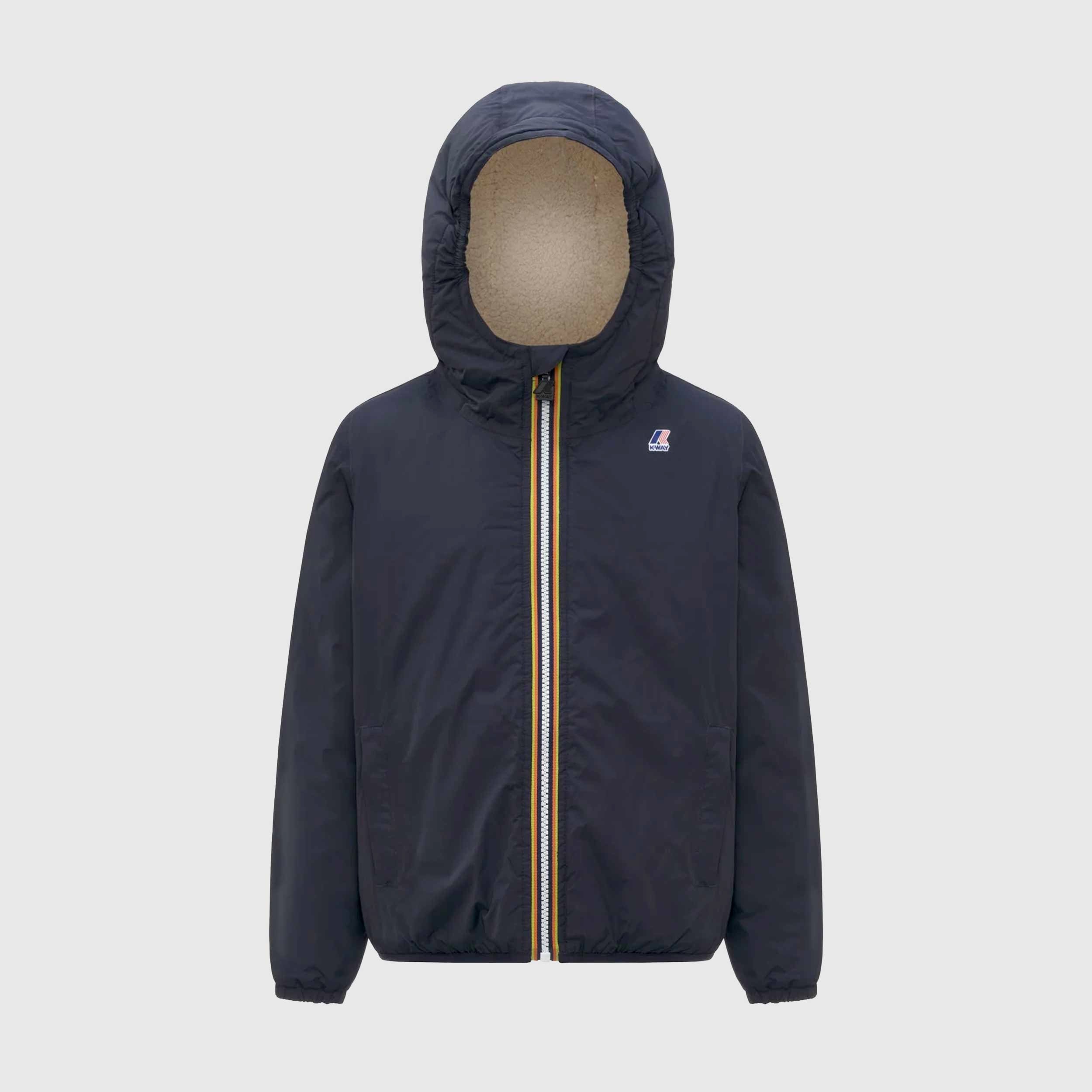 Giacca Blu P. Le Vrai 4.0 Claude Firmata K-WAY - annameglio.com abbigliamento moda