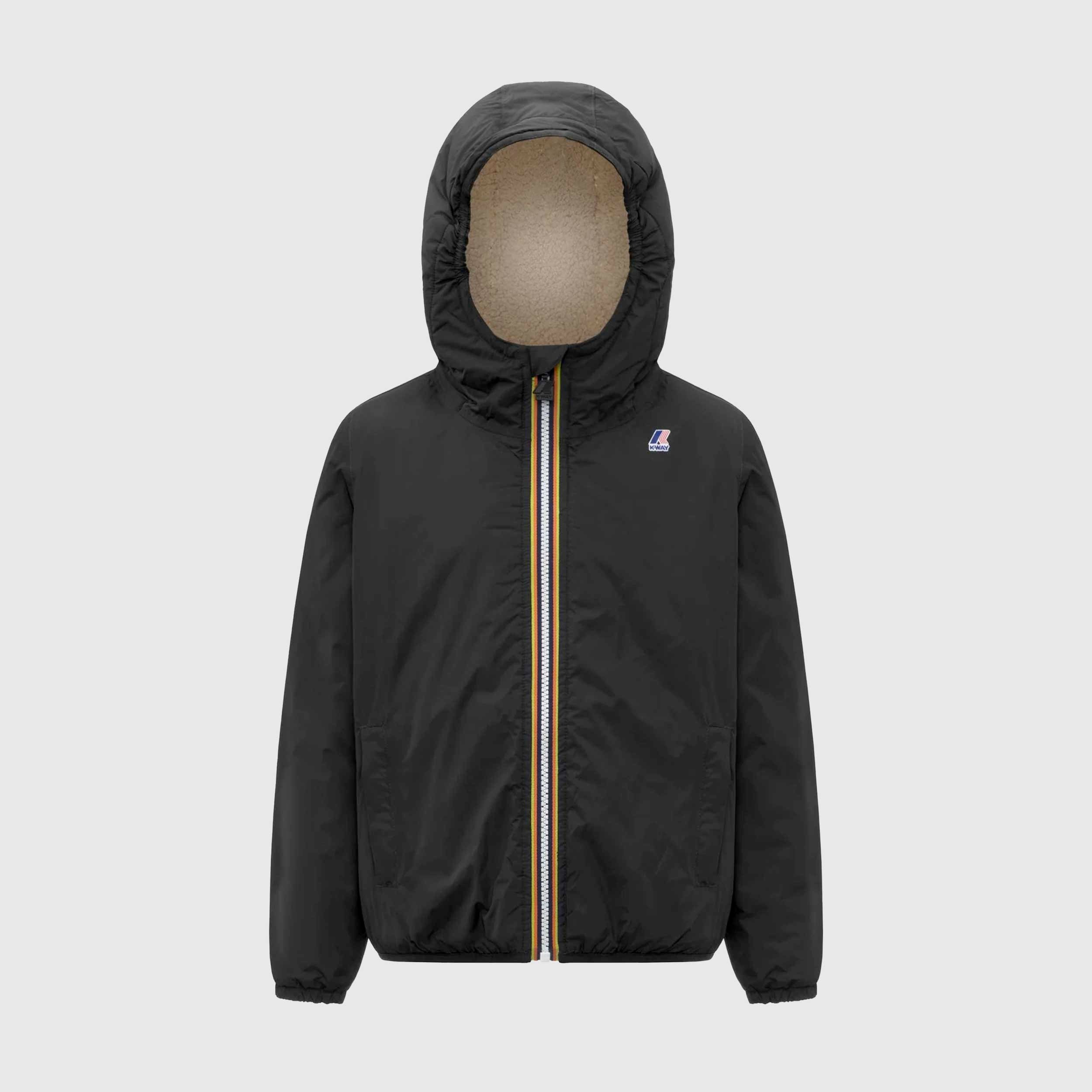 Giacca Nera P. Le Vrai 4.0 Claude Firmata K-WAY - annameglio.com abbigliamento moda