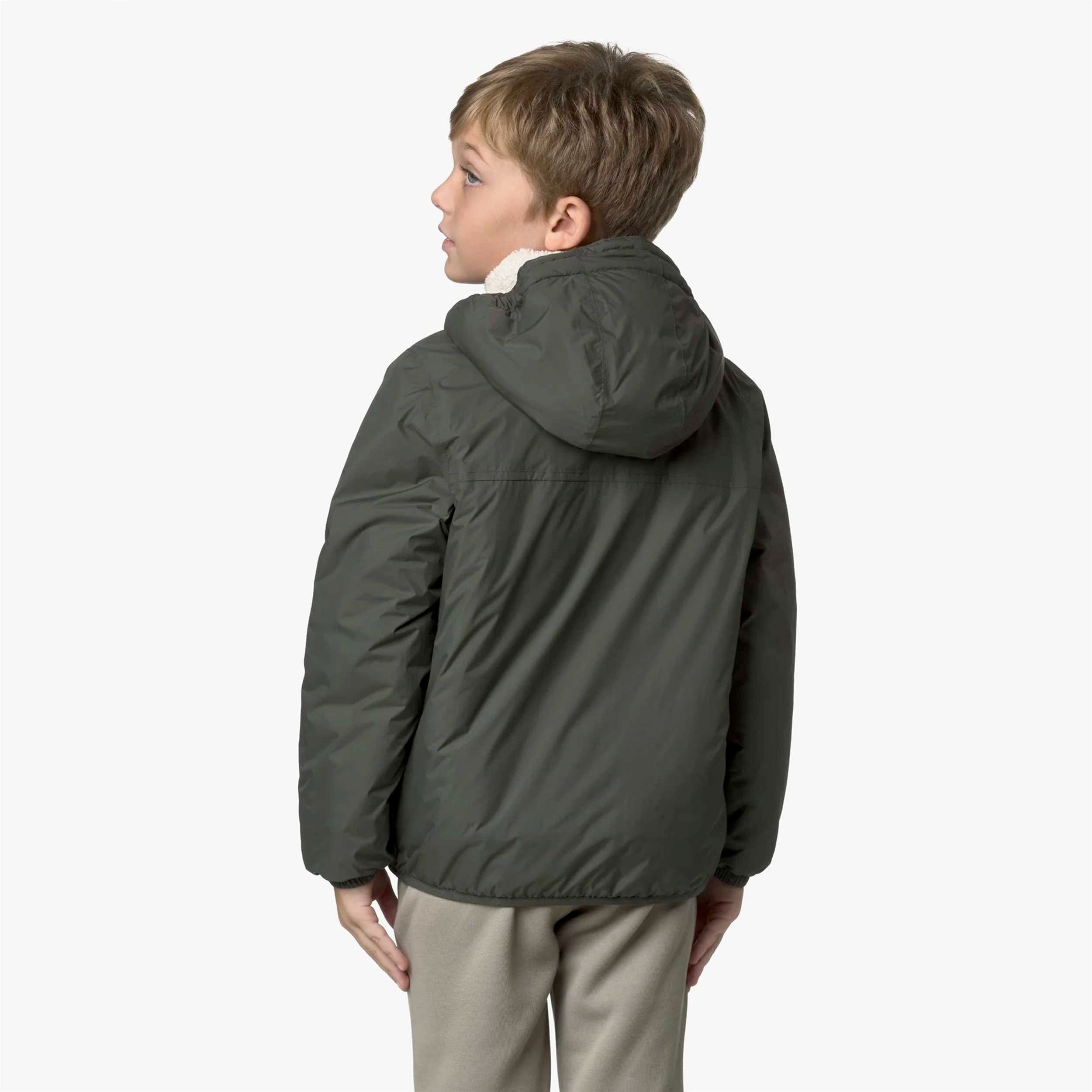 Giacca Verde P. Le Vrai 4.0 Claude Firmata K-WAY - annameglio.com abbigliamento moda