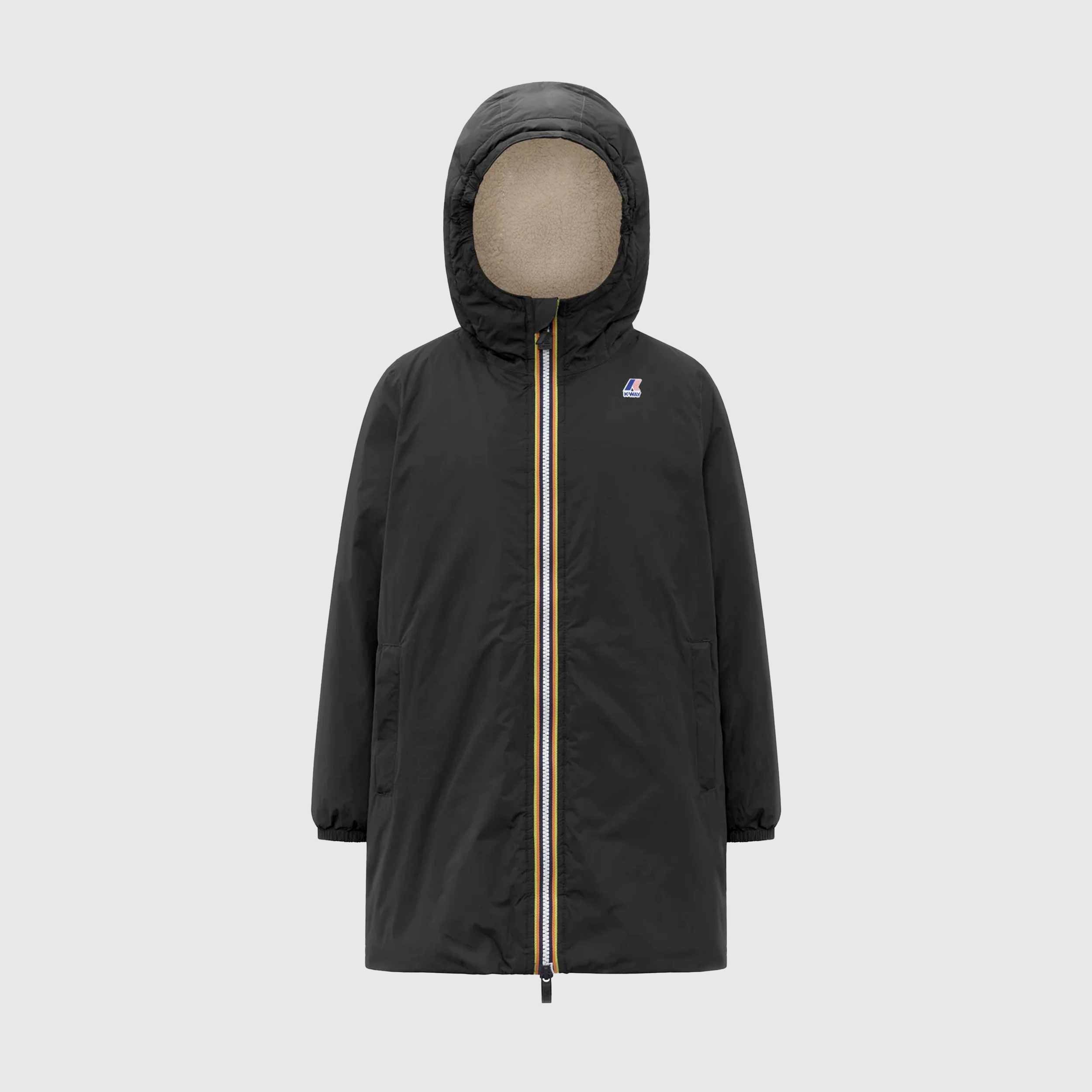 Giacca Nera Orsetto P. Le Vrai 4.0 Claude By K-WAY - annameglio.com abbigliamento moda