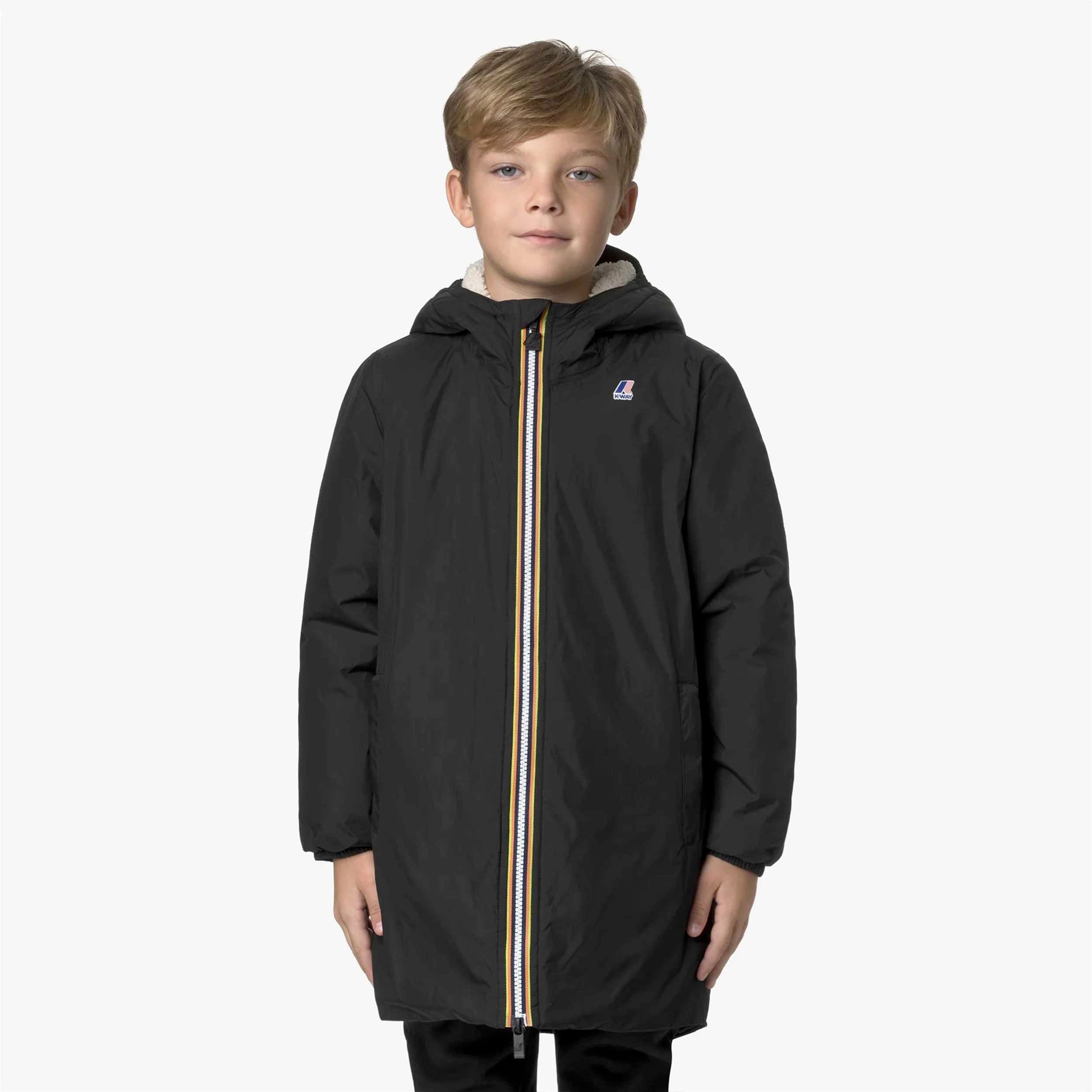 Giacca Nera Orsetto P. Le Vrai 4.0 Claude By K-WAY - annameglio.com abbigliamento moda