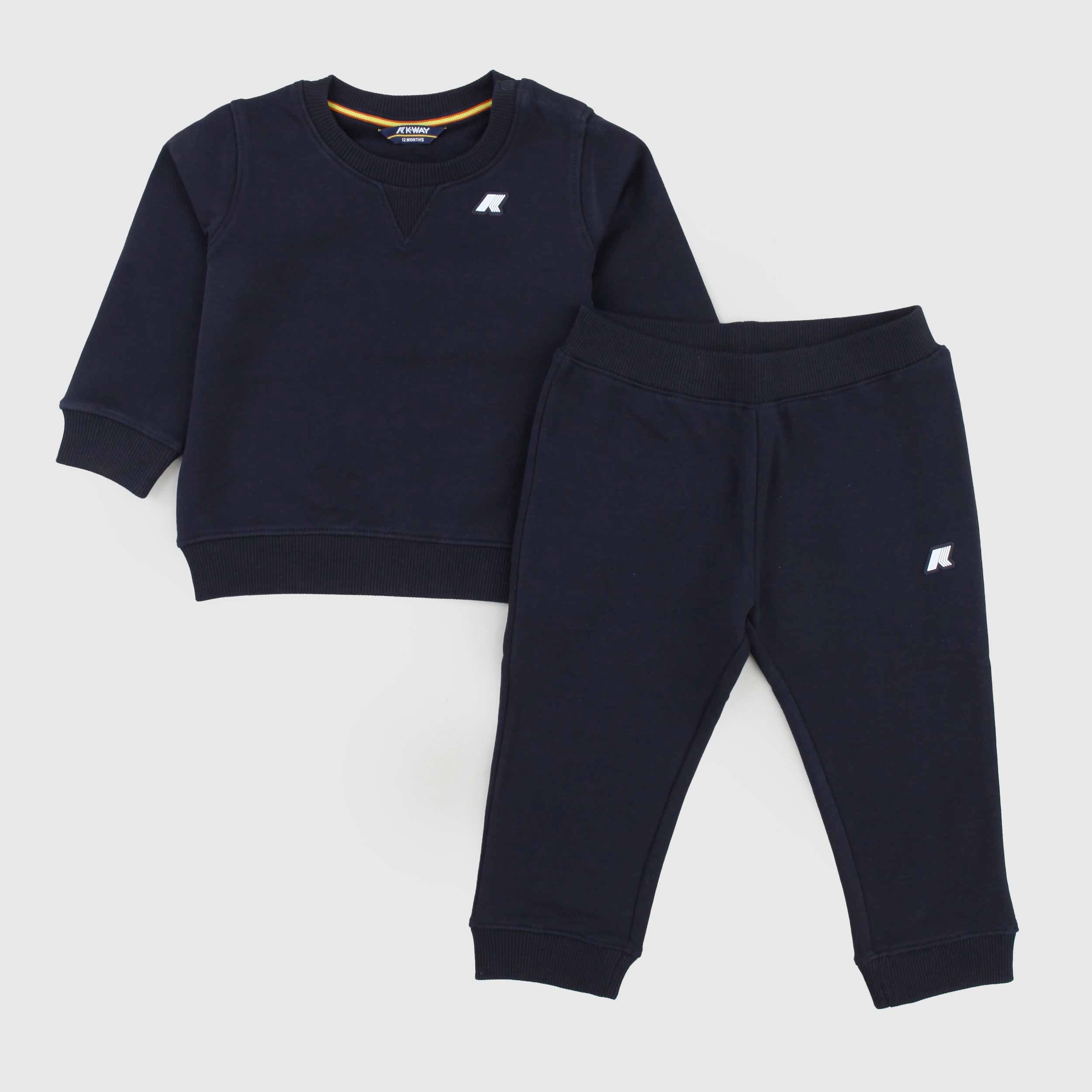 Completo Tuta Due Pezzi Blu Firmato K-WAY - annameglio.com abbigliamento moda
