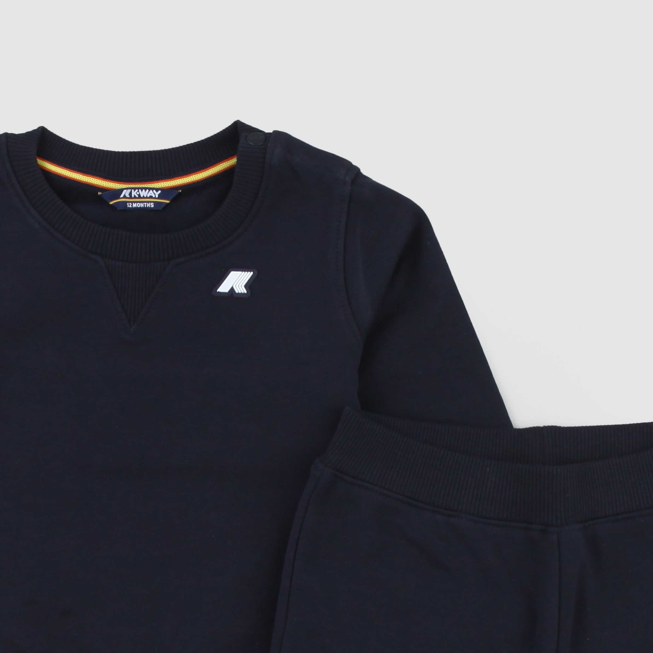 Completo Tuta Due Pezzi Blu Firmato K-WAY - annameglio.com abbigliamento moda