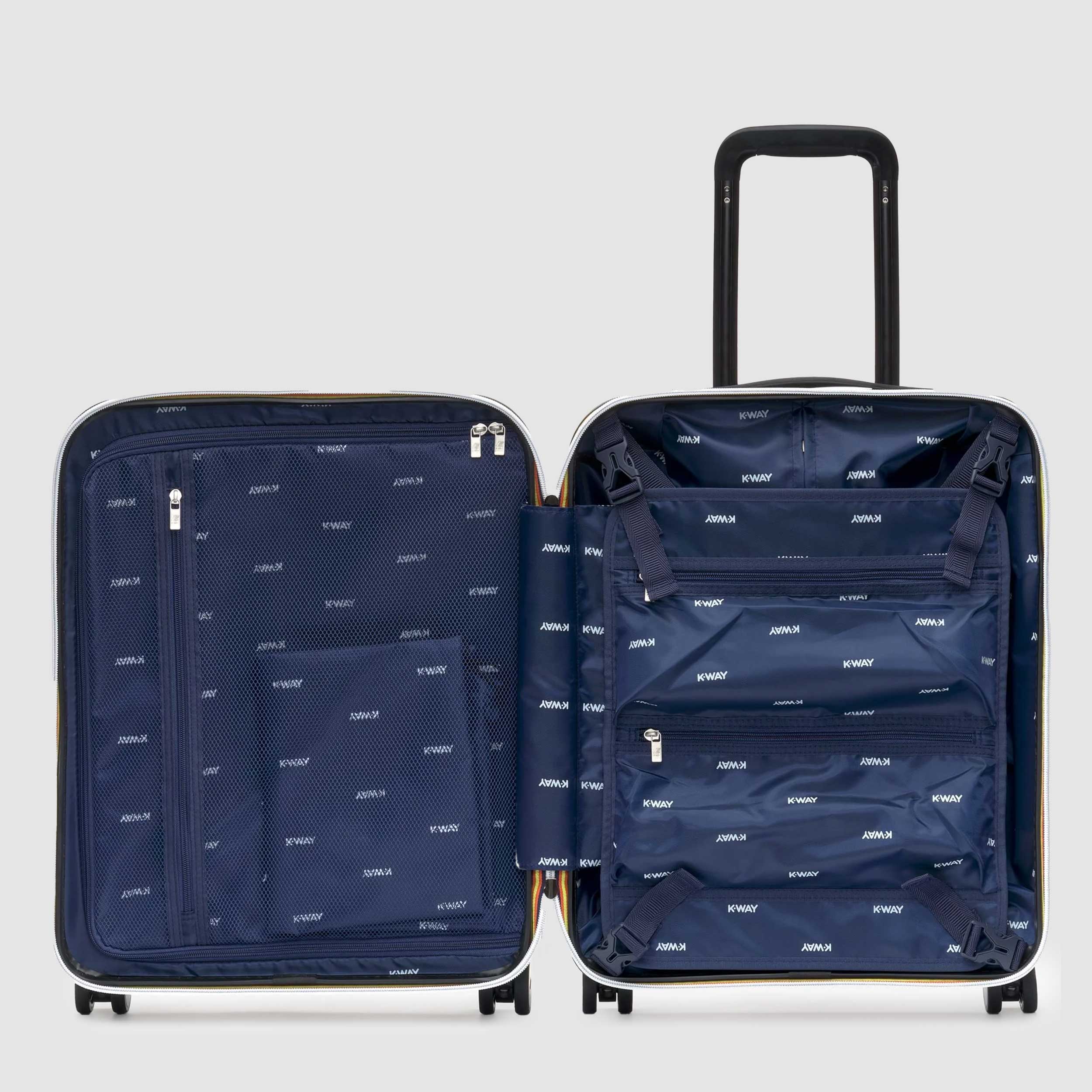 Valigia Trolley Bianca Eudoxie Firmata K-WAY - annameglio.com abbigliamento moda