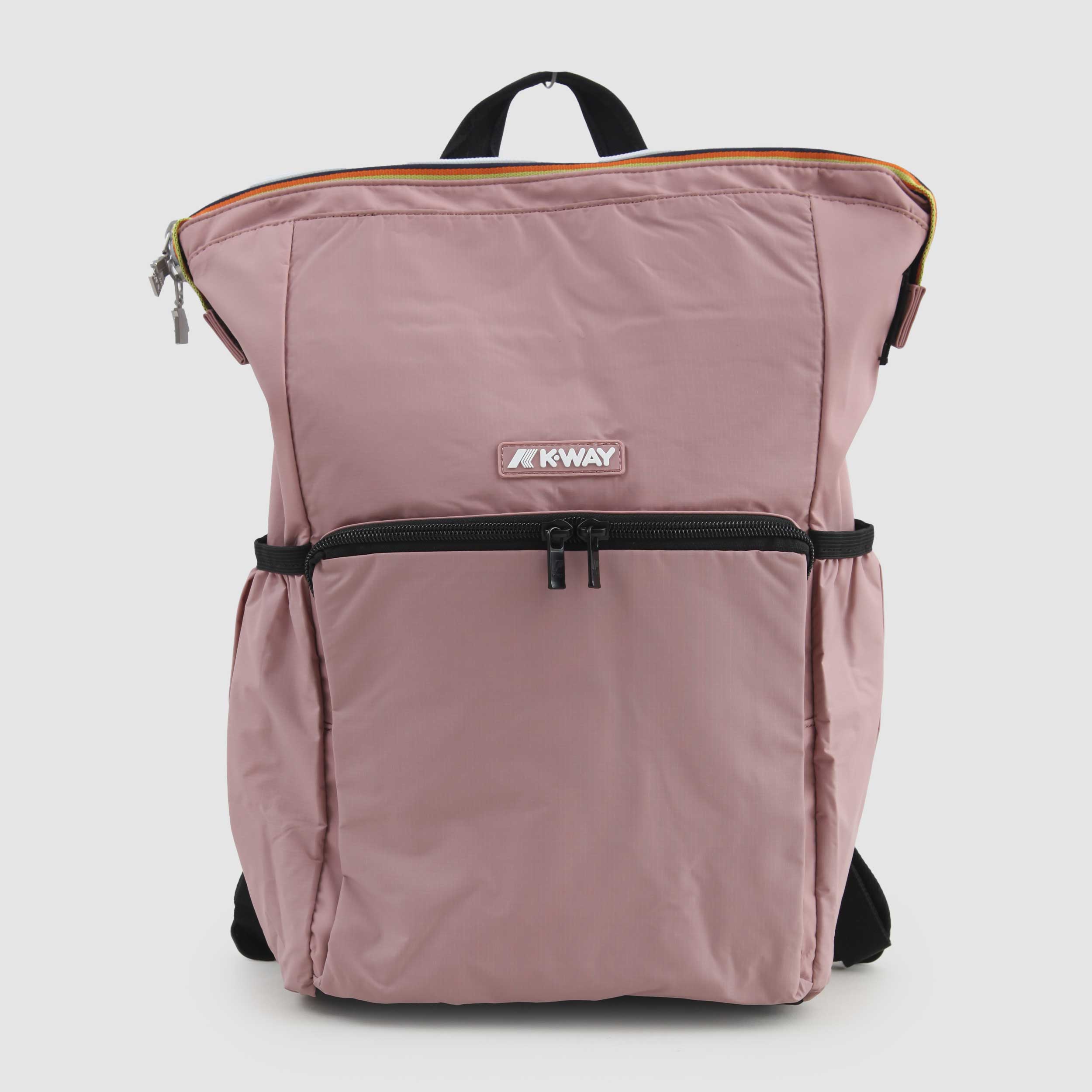 Zaino Rosa Maizy Con Logo Firmato K-WAY - annameglio.com abbigliamento moda