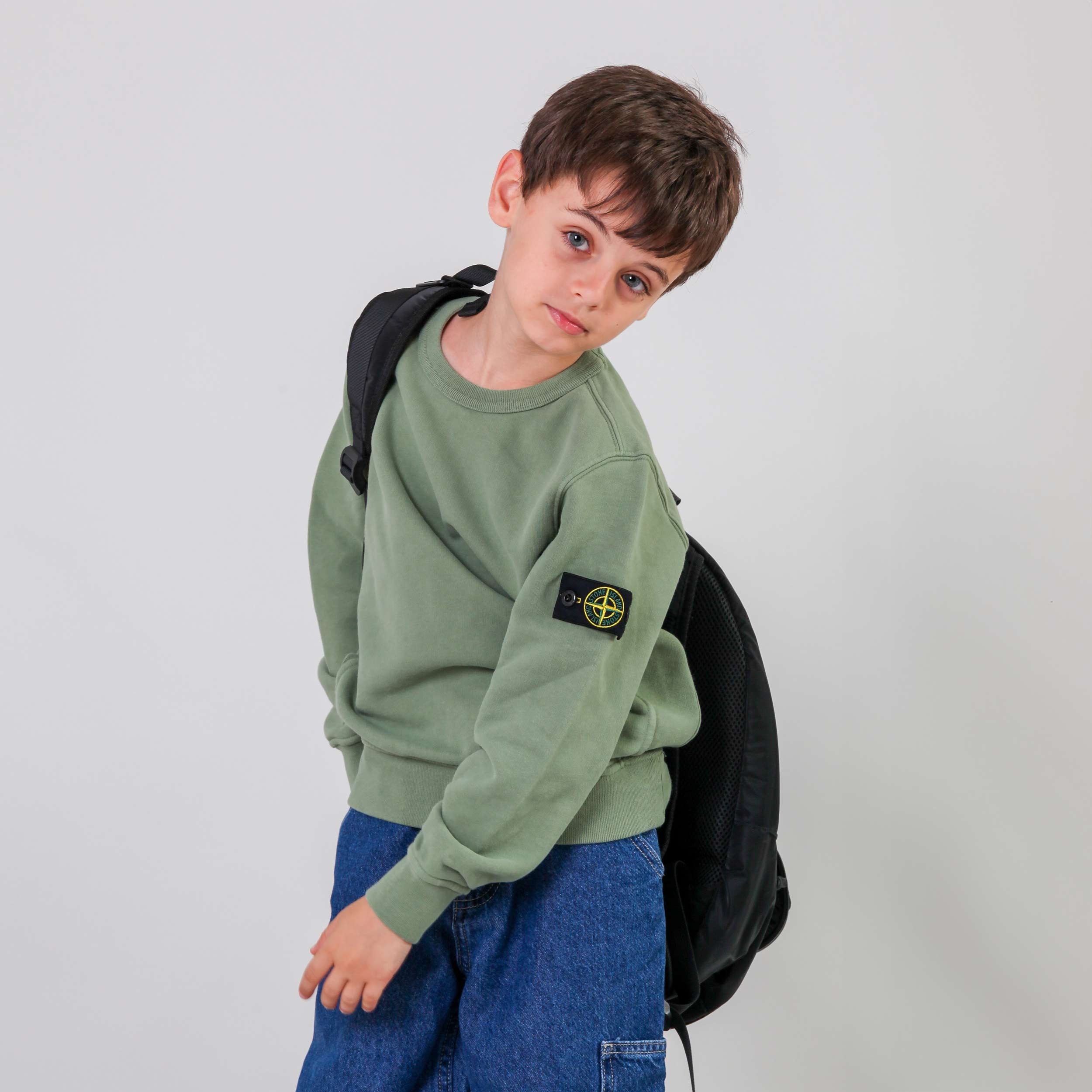 Felpa Verde In Cotone Firmata STONE ISLAND - annameglio.com abbigliamento moda