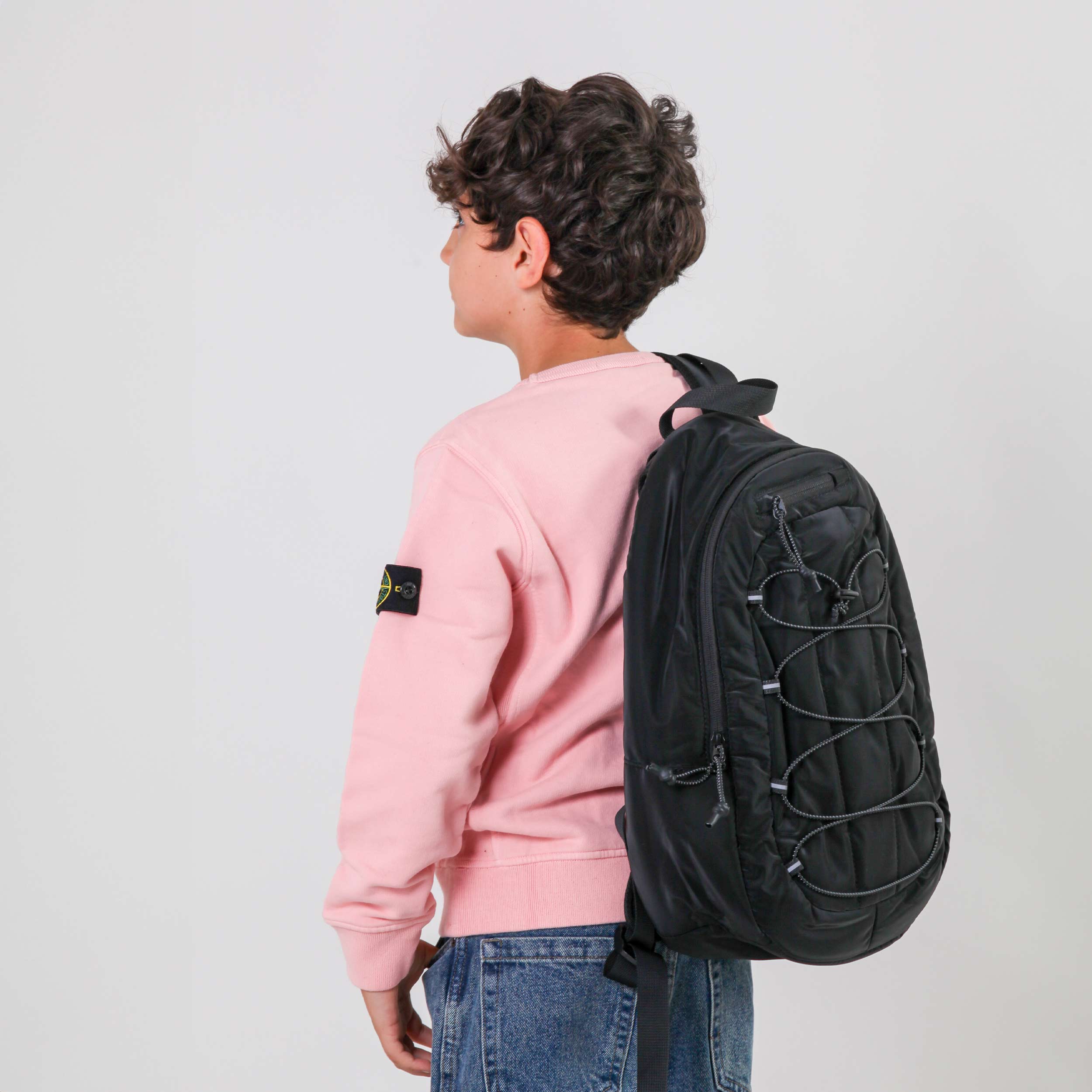 Felpa Rosa Con Targhetta Firmata STONE ISLAND - annameglio.com abbigliamento moda