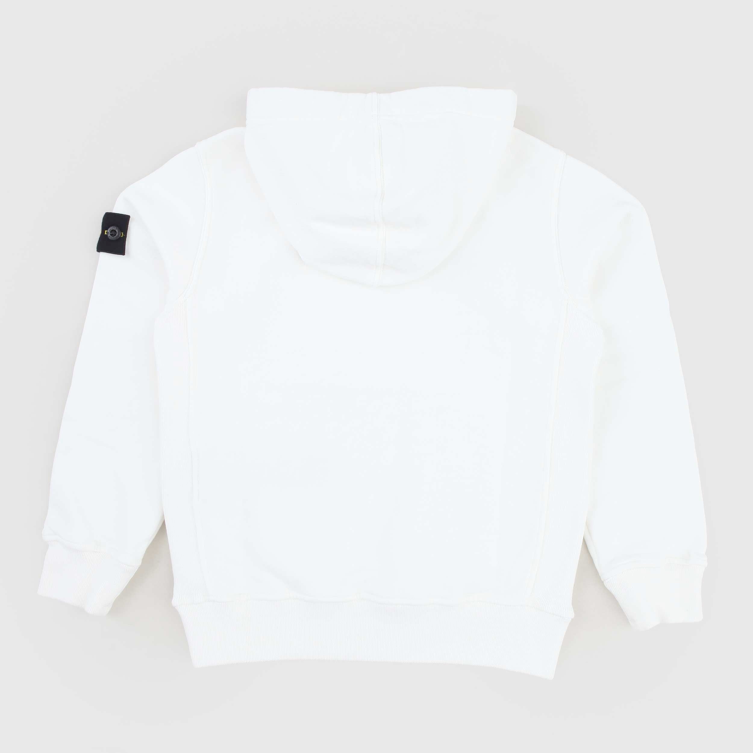 Felpa Bianca Con Targhetta By STONE ISLAND - annameglio.com abbigliamento moda