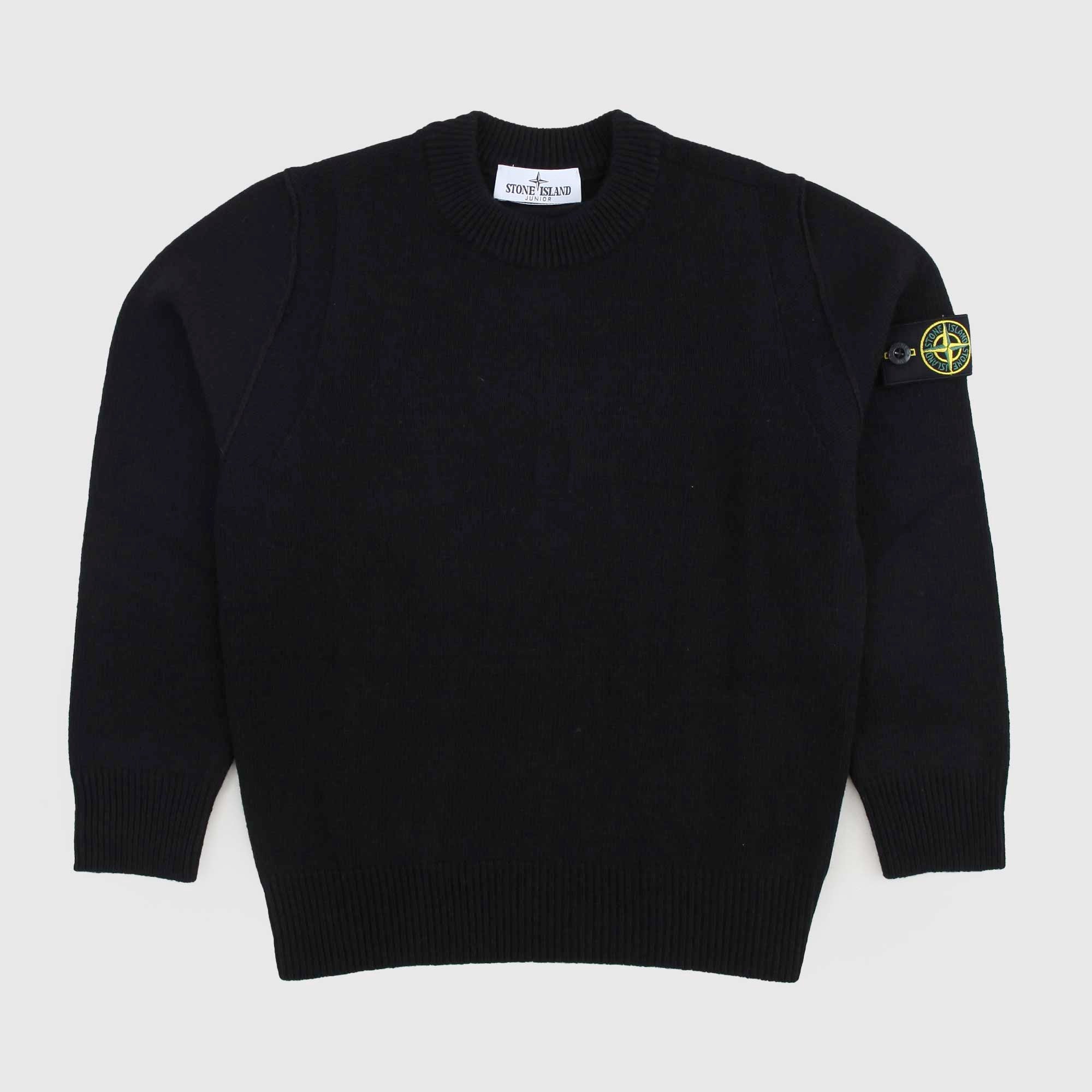Maglioncino Nero Con Logo Firmato STONE ISLAND - annameglio.com abbigliamento moda