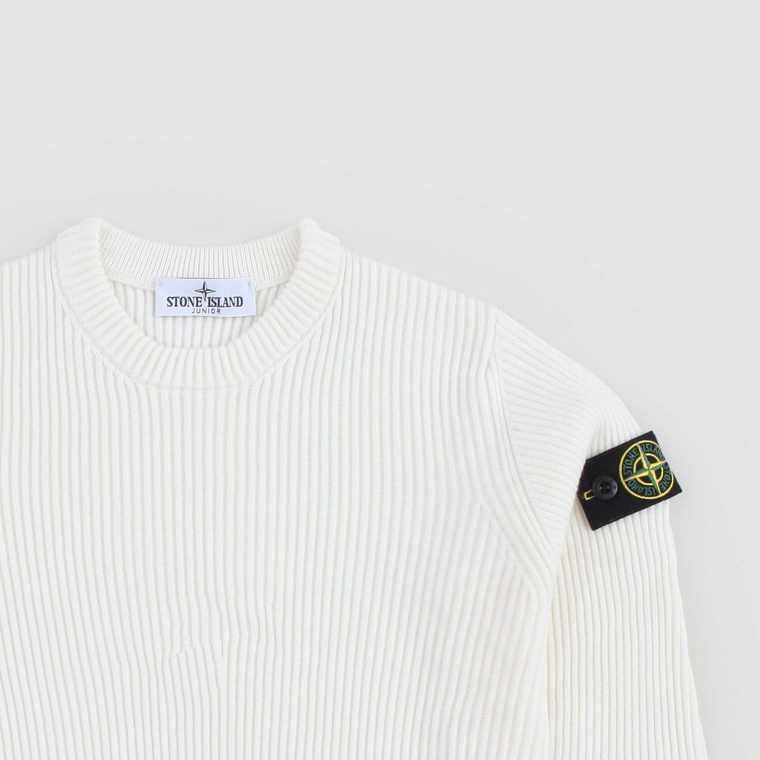 Maglioncino Panna A Coste Firmato STONE ISLAND - annameglio.com abbigliamento moda