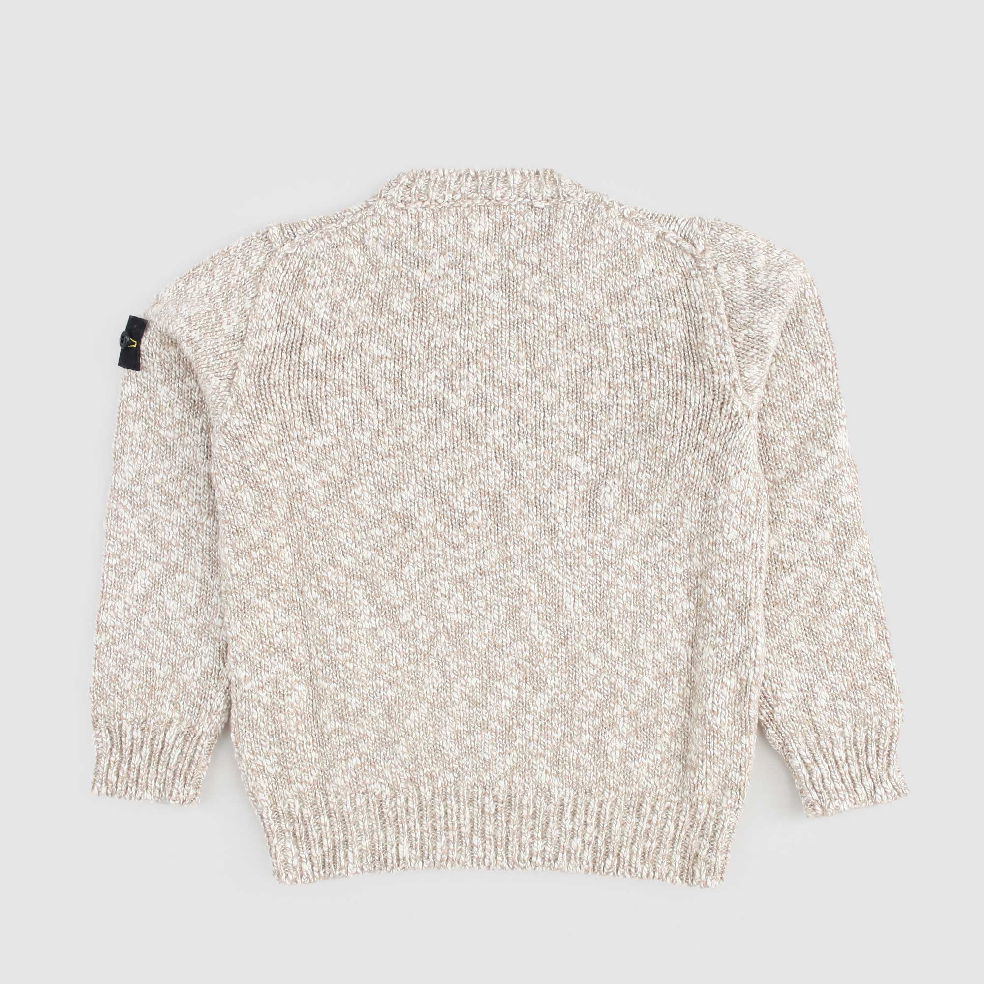 Maglioncino Beige Con Logo Firmato Stone Island - annameglio.com abbigliamento moda