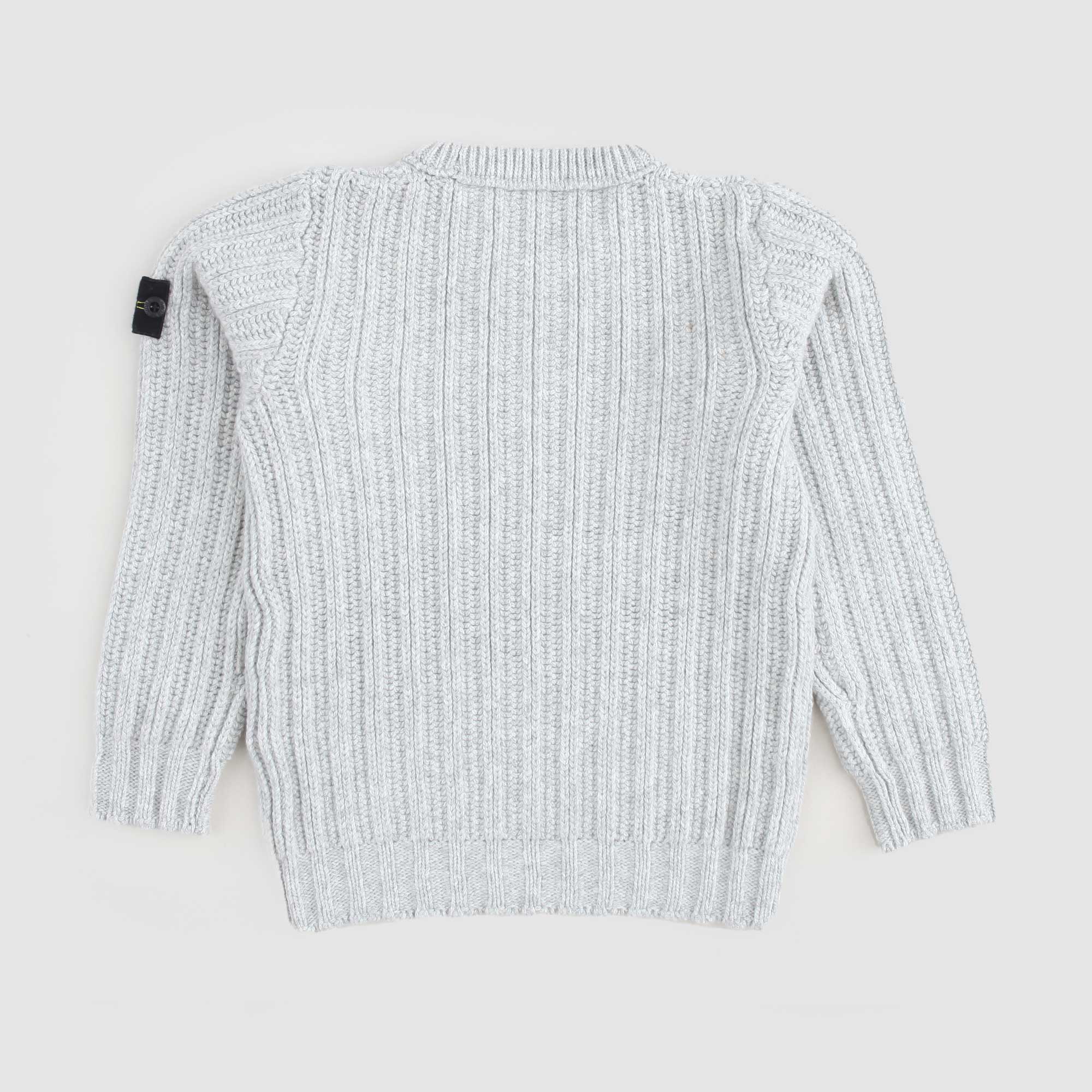 Maglioncino Grigio Con Logo Firmato Stone Island - annameglio.com abbigliamento moda