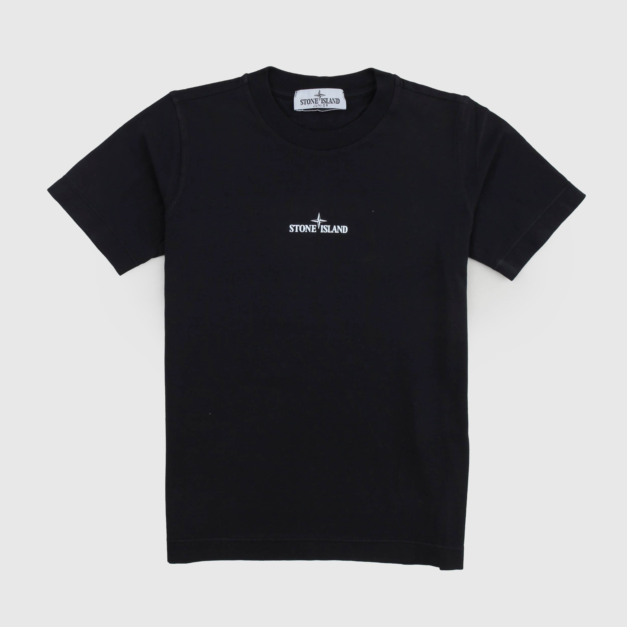 T-shirt Nera Con Logo Compass Firmata STONE ISLAND - annameglio.com abbigliamento moda