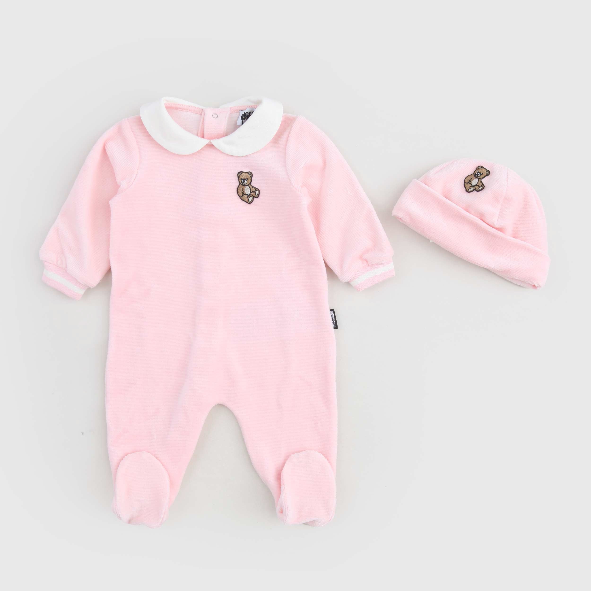 Tutina In Ciniglia Rosa Firmata MOSCHINO - annameglio.com abbigliamento moda