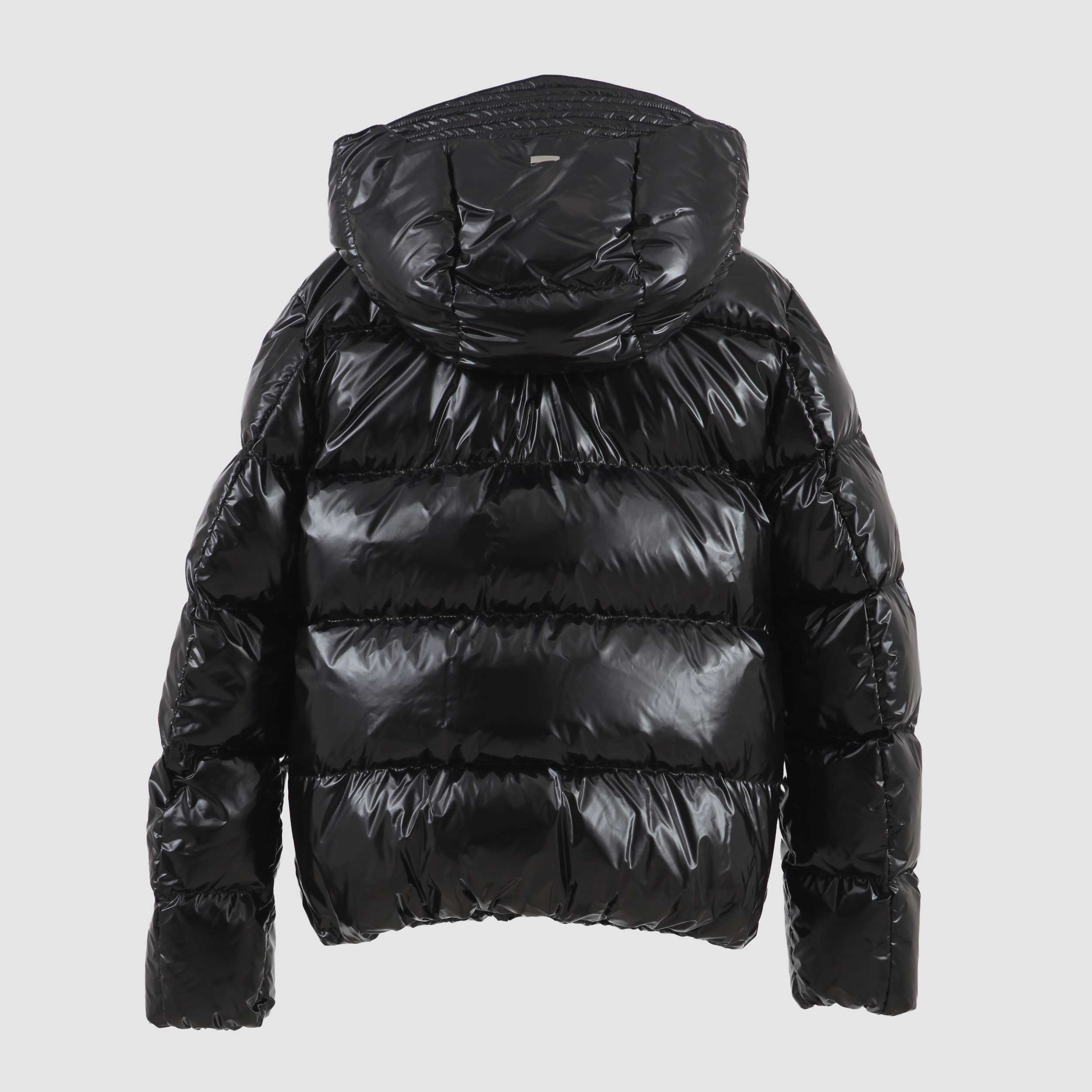 Piumino Nero Rifinito Lucido Firmato HERNO - annameglio.com abbigliamento moda