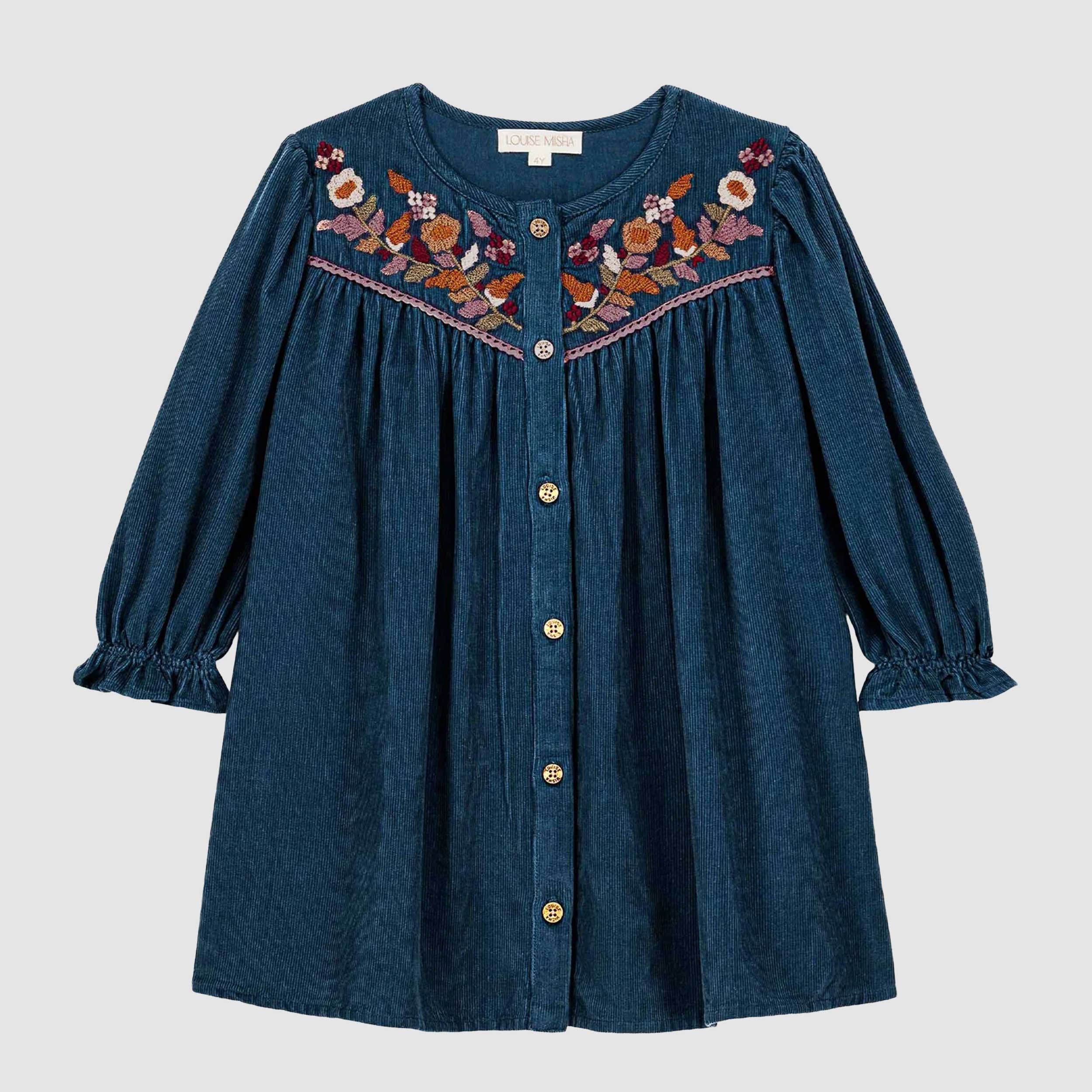 Abito Blu Floreale Firmato LOUISE MISHA - annameglio.com abbigliamento moda