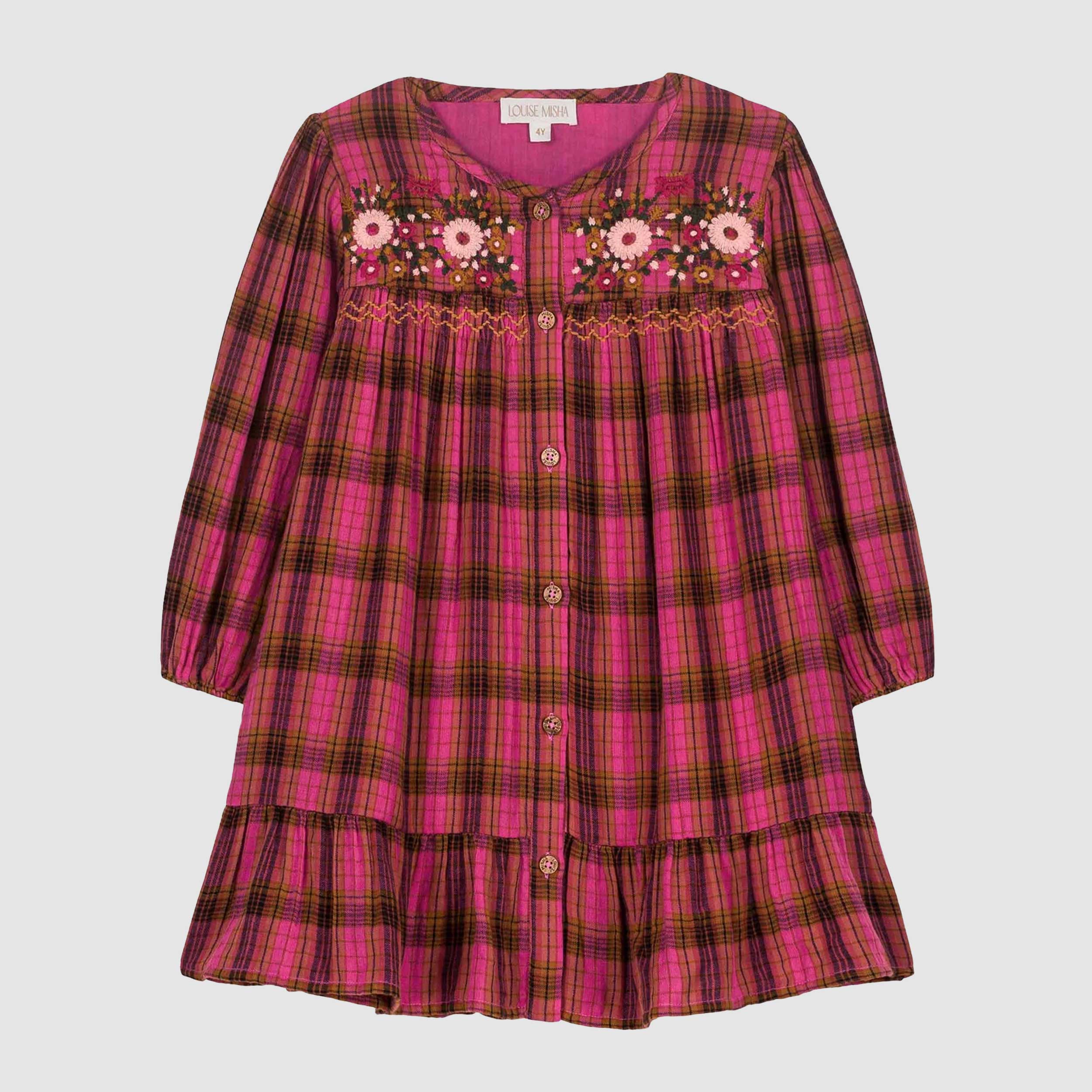 Abito Massilia A Quadri Firmato LOUISE MISHA - annameglio.com abbigliamento moda