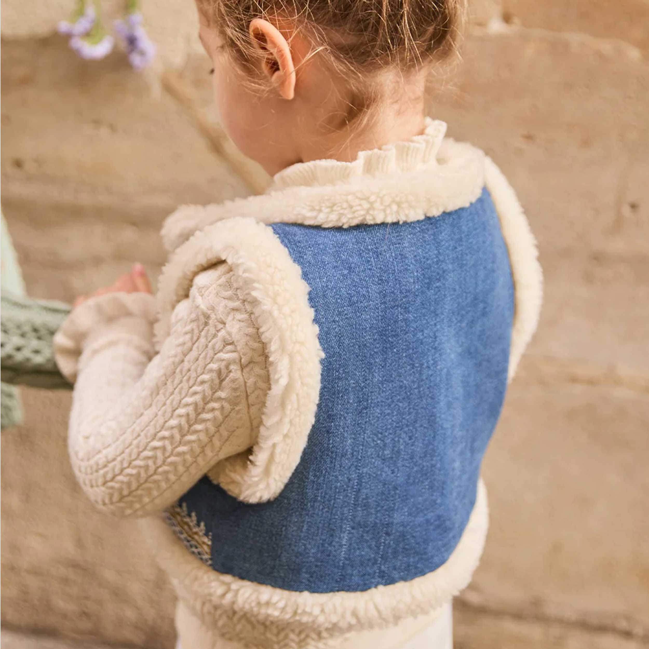 Gilet Librana Blu E Crema Firmata LOUISE MISHA - annameglio.com abbigliamento moda