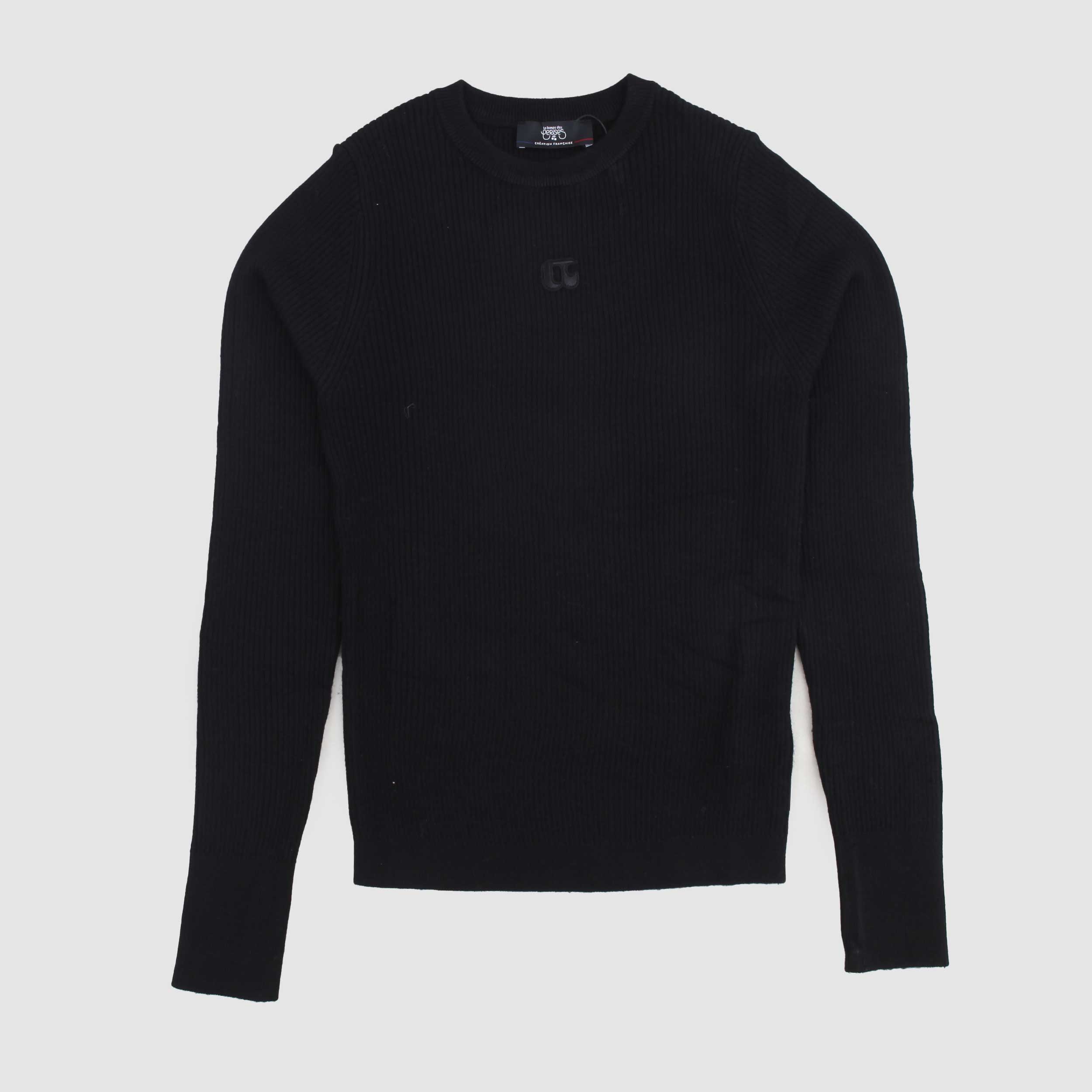 Maglione Nero A Coste By LE TEMPS DES CERISES - annameglio.com abbigliamento moda