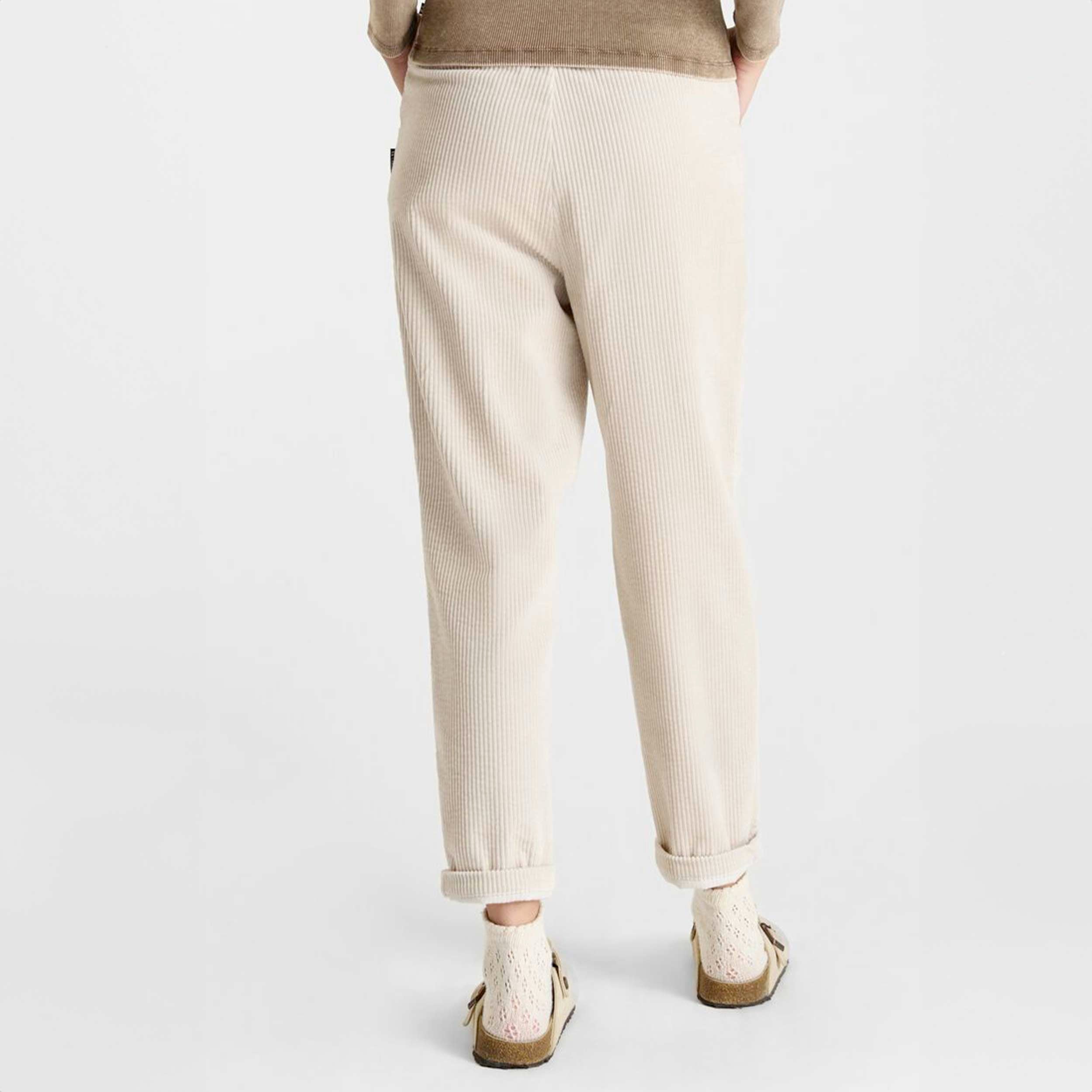 Pantaloni In Velluto Beige By LE TEMPS DES CERISES - annameglio.com abbigliamento moda