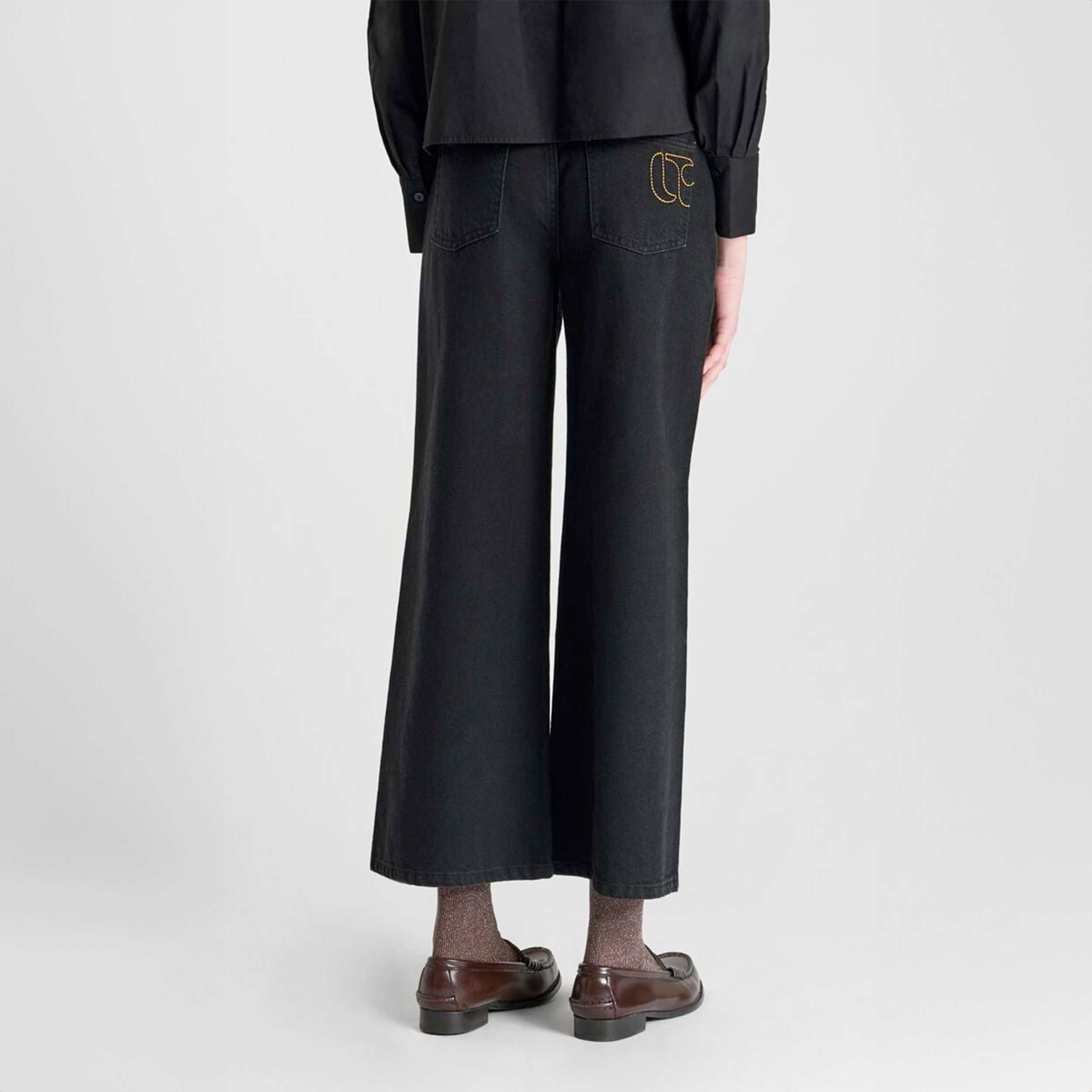 Jeans A Vita Alta Firmati LE TEMPS DES CERISES - annameglio.com abbigliamento moda