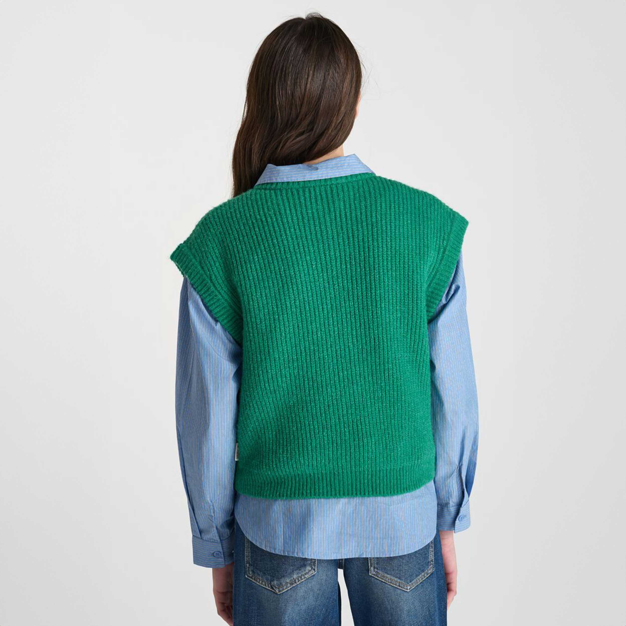 Gilet Verde Con Toppa Firmato LE TEMPS DES CERISES - annameglio.com abbigliamento moda
