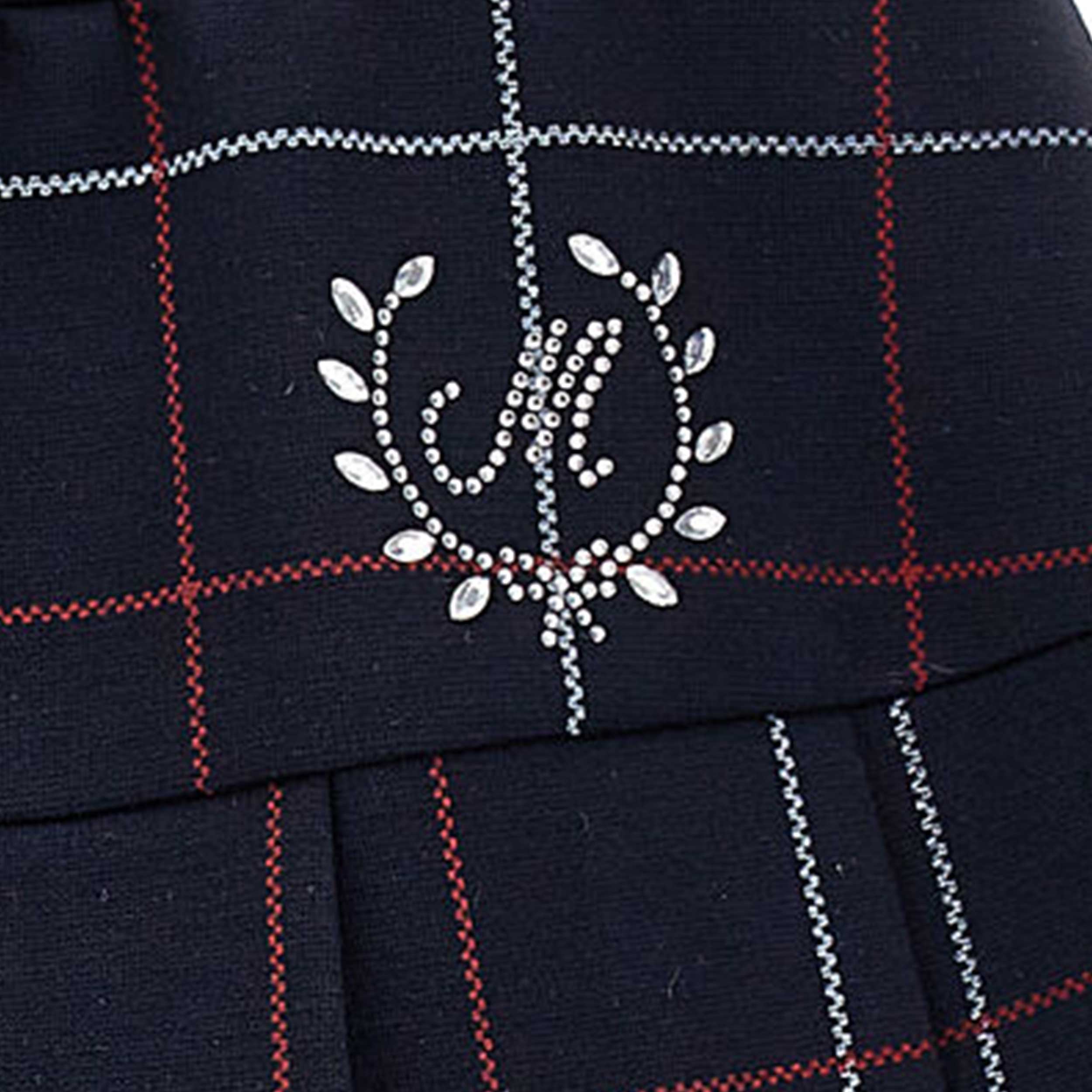 Gonna Scozzese Blu Firmata MONNALISA - annameglio.com abbigliamento moda