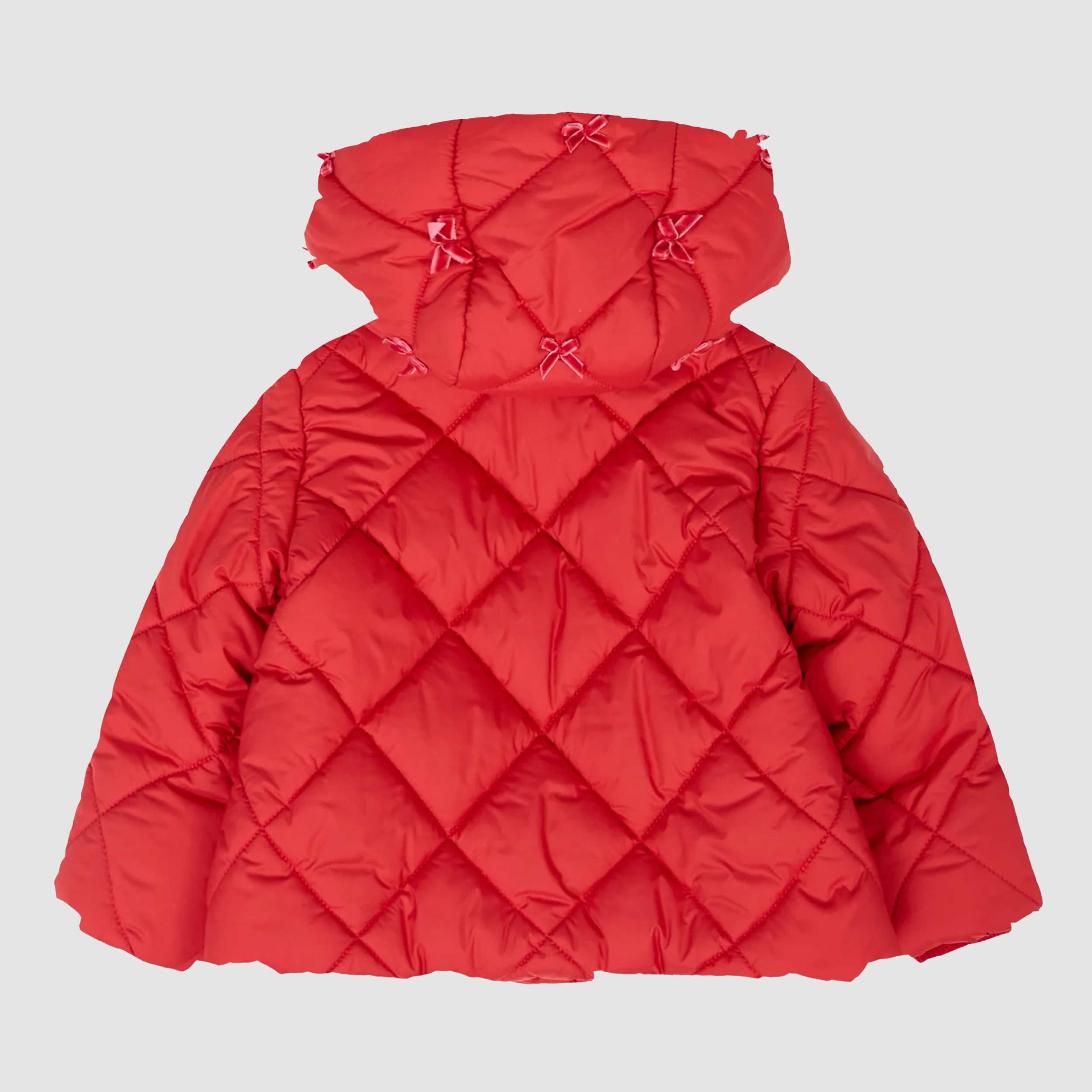 Piumino Rosso Con Fiocchi Firmato MONNALISA - annameglio.com abbigliamento moda