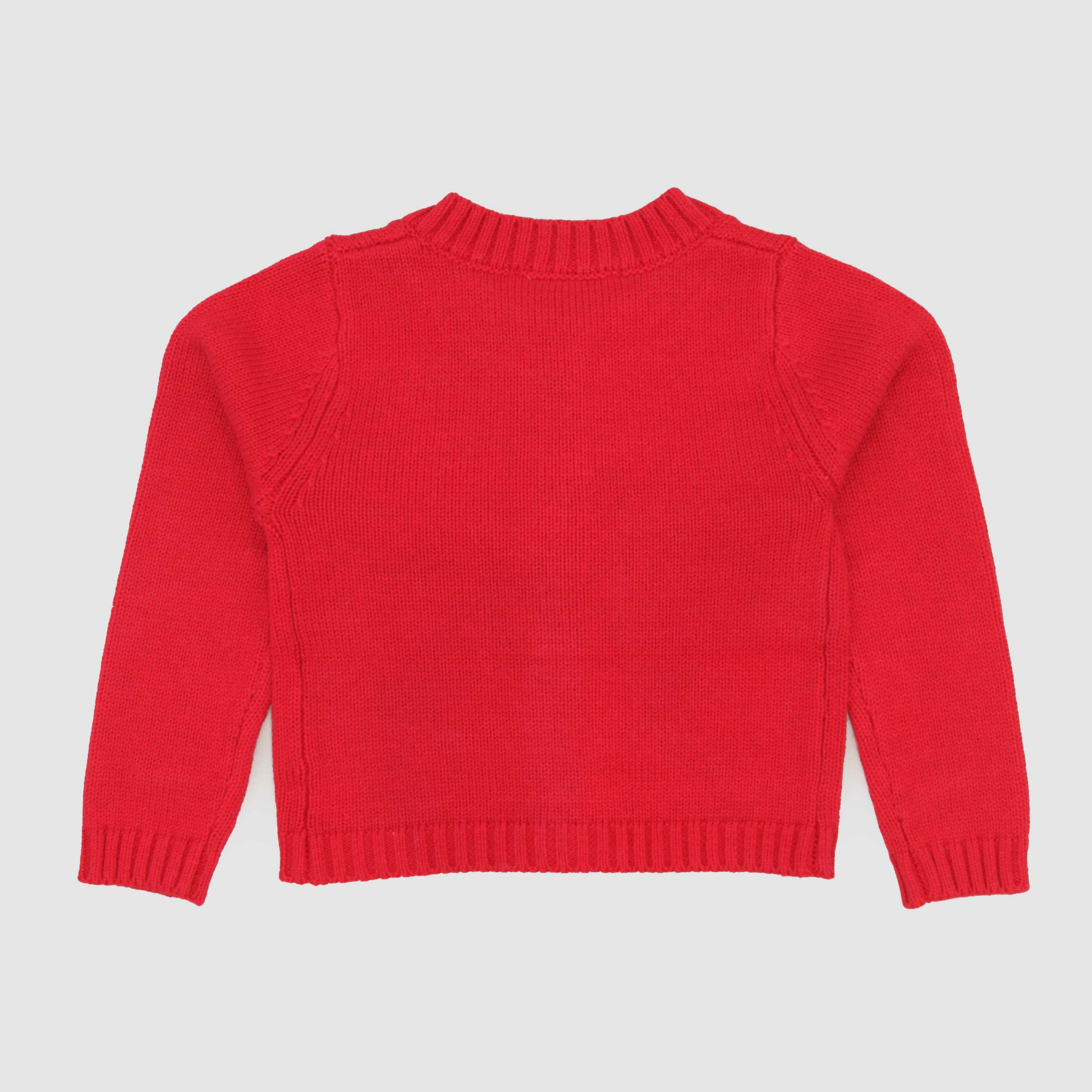 Cardigan Rosso Con Fiocco Firmato MONNALISA - annameglio.com abbigliamento moda