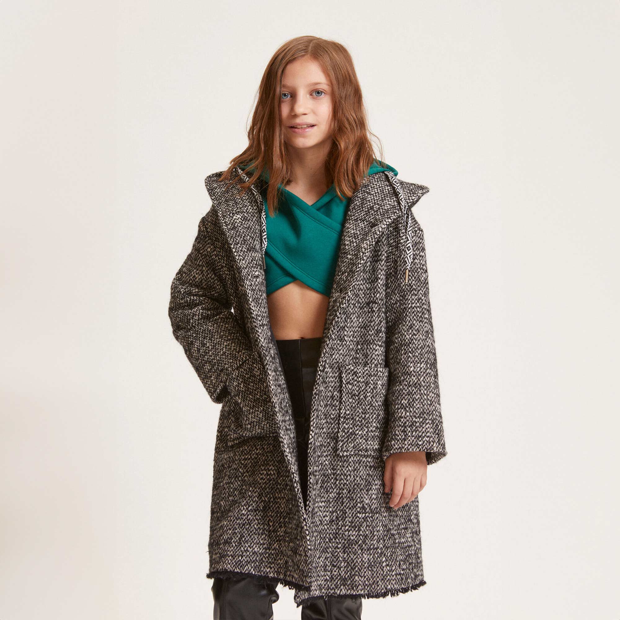 Cappotto Grigio Con Cappuccio Firmato MONNALISA - annameglio.com abbigliamento moda