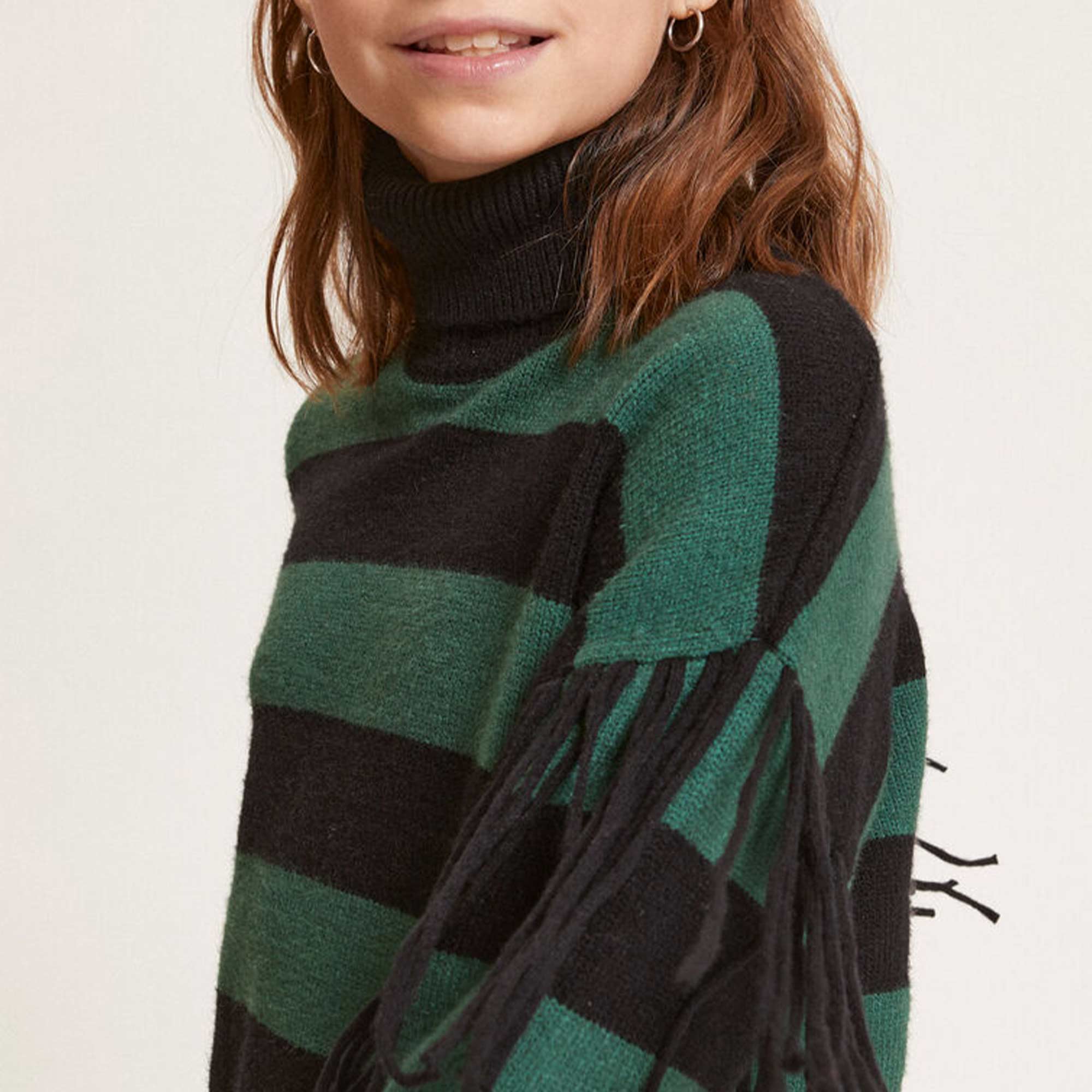 Maglia A Righe Con Frange Firmata MONNALISA - annameglio.com abbigliamento moda