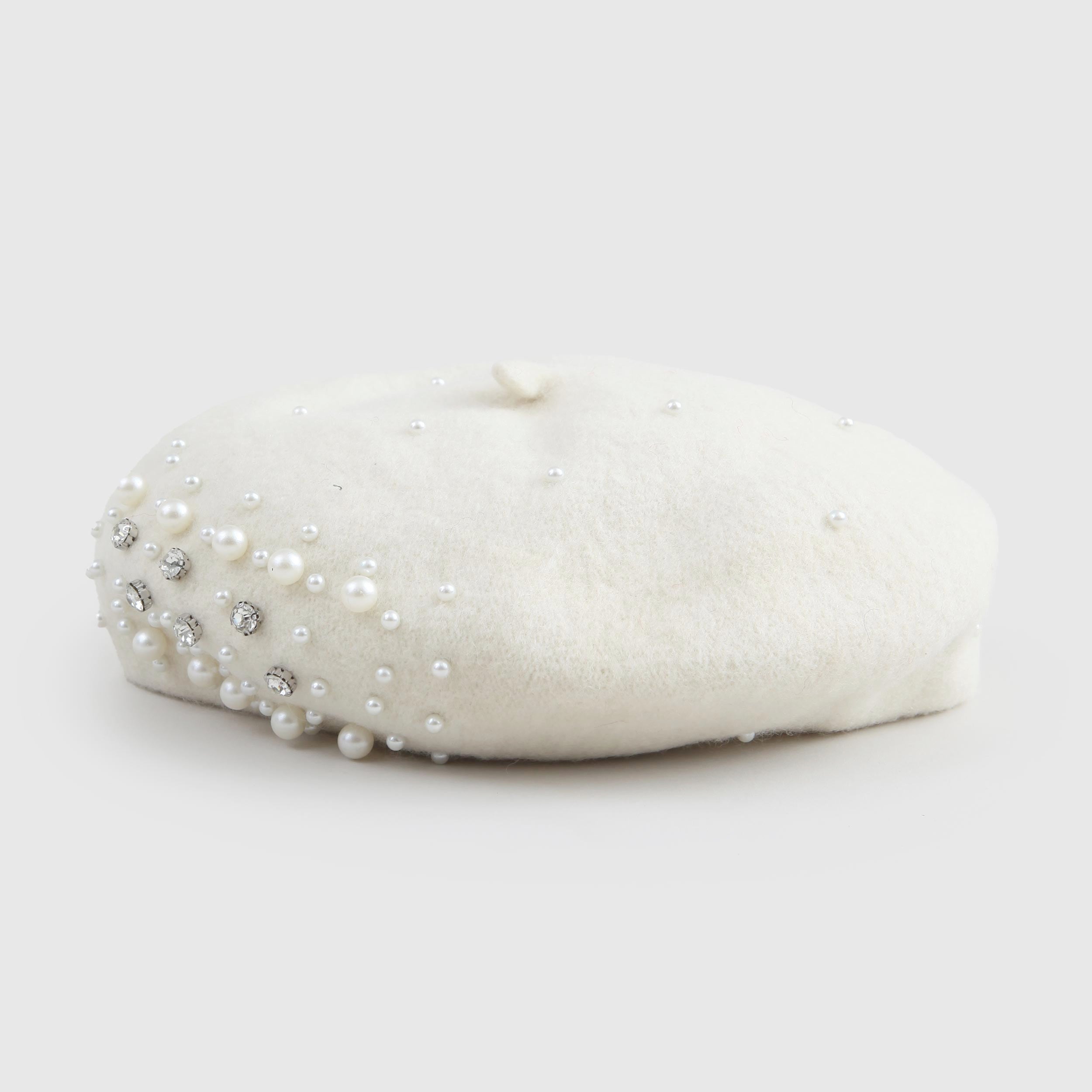 Berretto Bianco Con Cristalli Firmato MONNALISA - annameglio.com abbigliamento moda