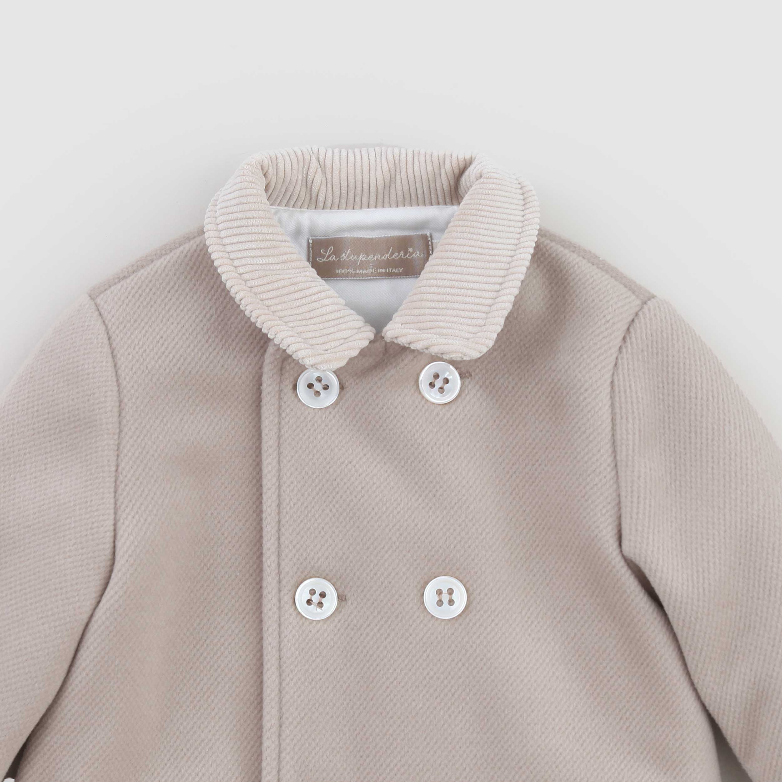 Cappotto Beige Doppiopetto Firmato LA STUPENDERIA - annameglio.com abbigliamento moda