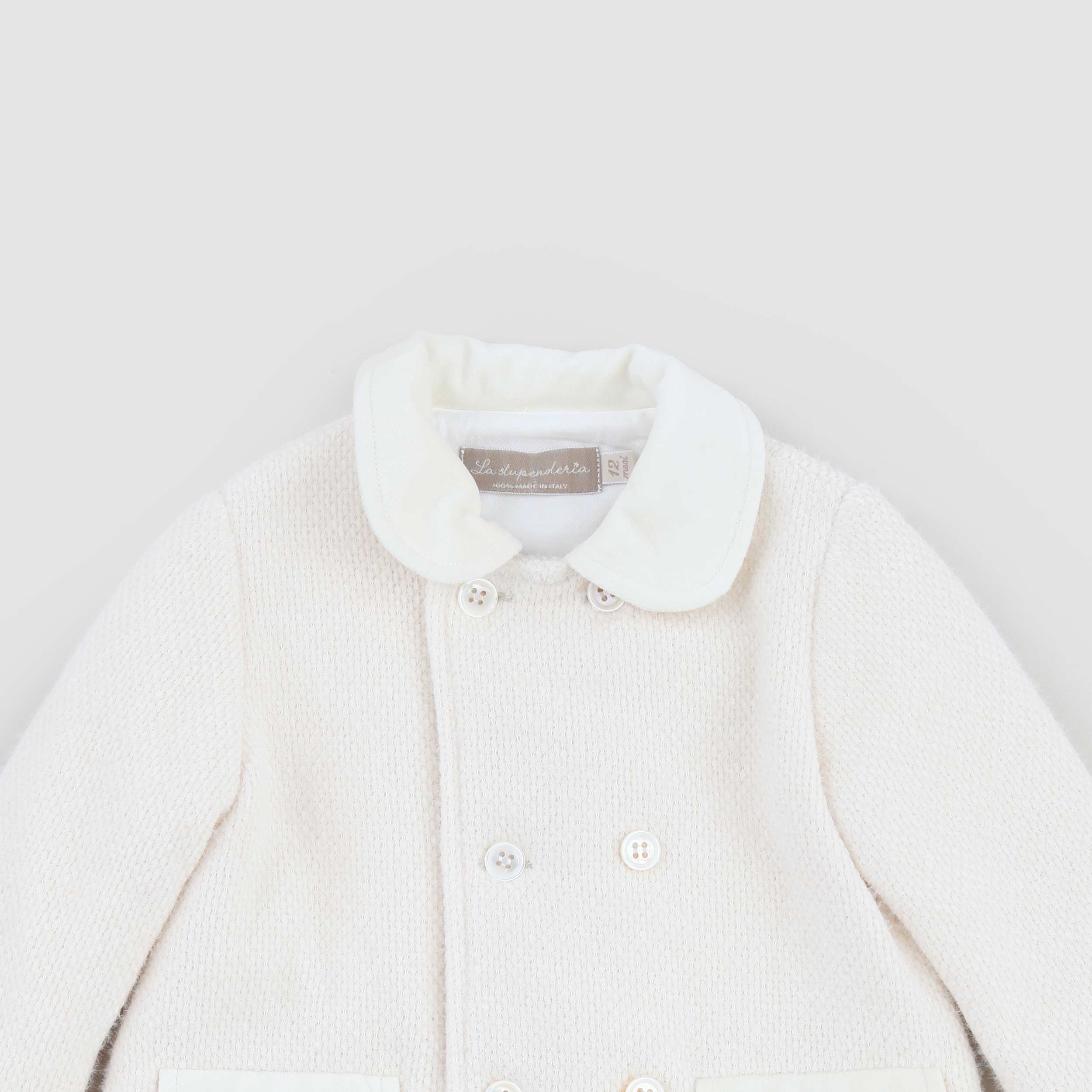 Cappotto Latte Doppiopetto Firmato LA STUPENDERIA - annameglio.com abbigliamento moda