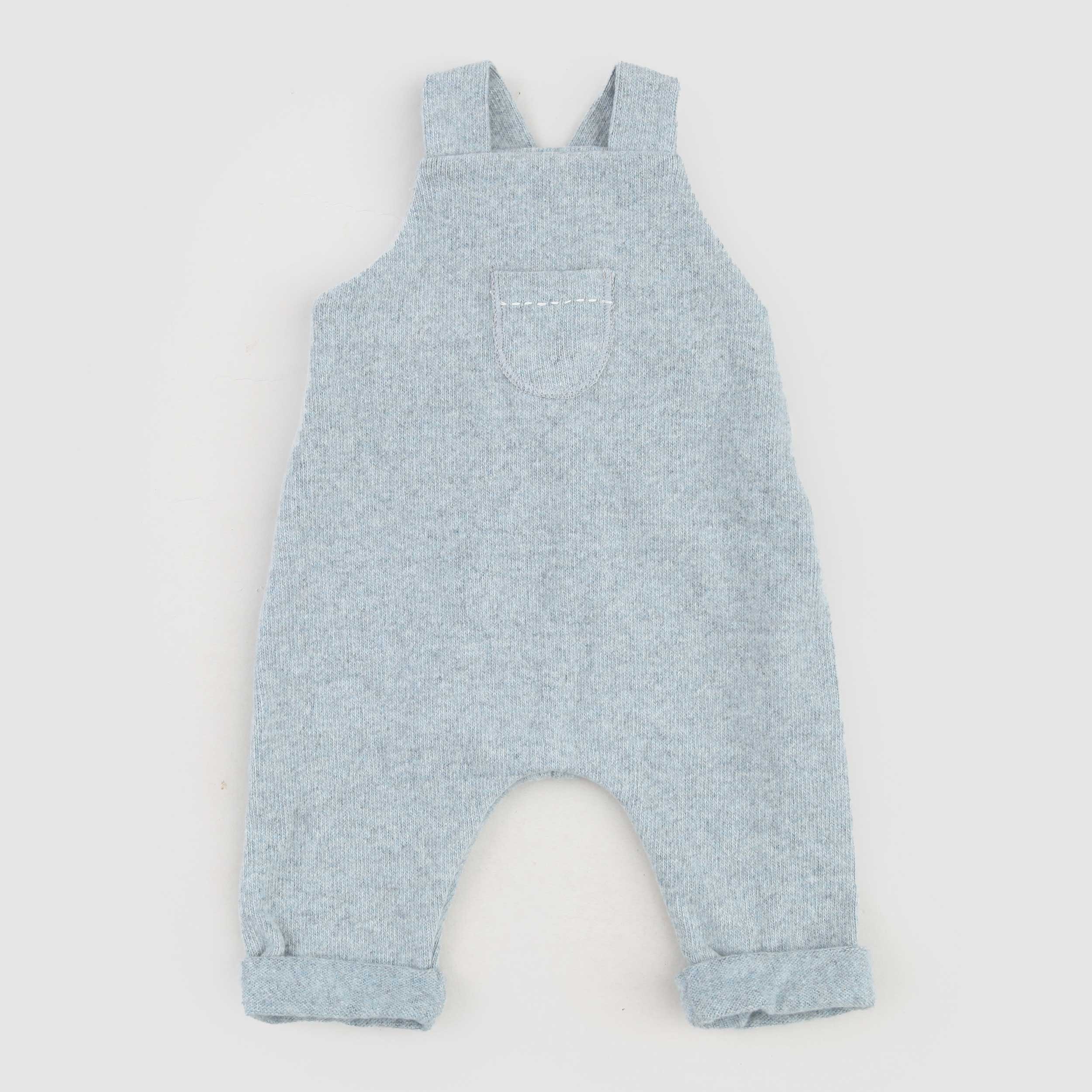 Salopette Celeste Firmato ONE MORE IN THE FAMILY - annameglio.com abbigliamento moda