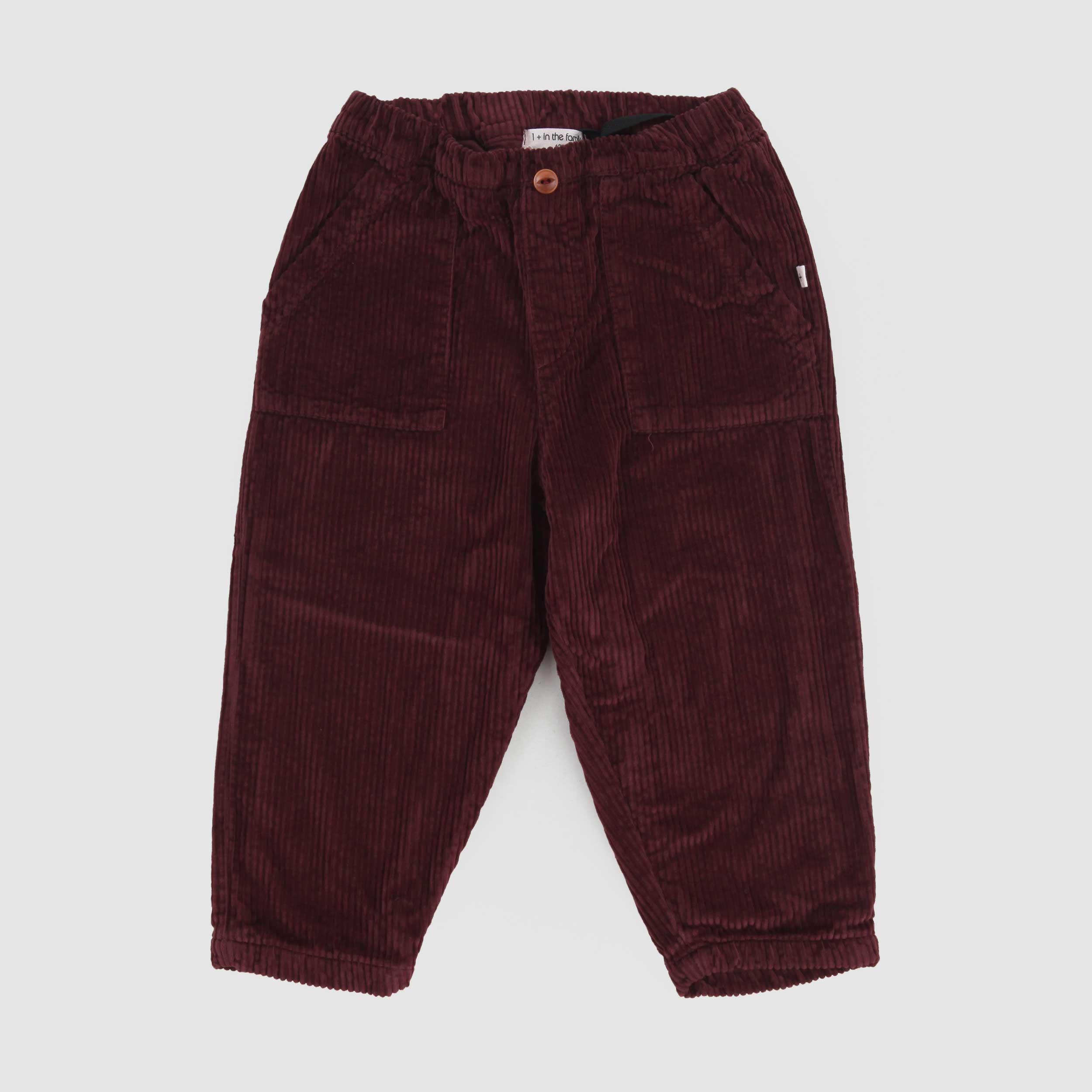 Pantalone Bordeaux Firmato ONE MORE IN THE FAMILY - annameglio.com abbigliamento moda