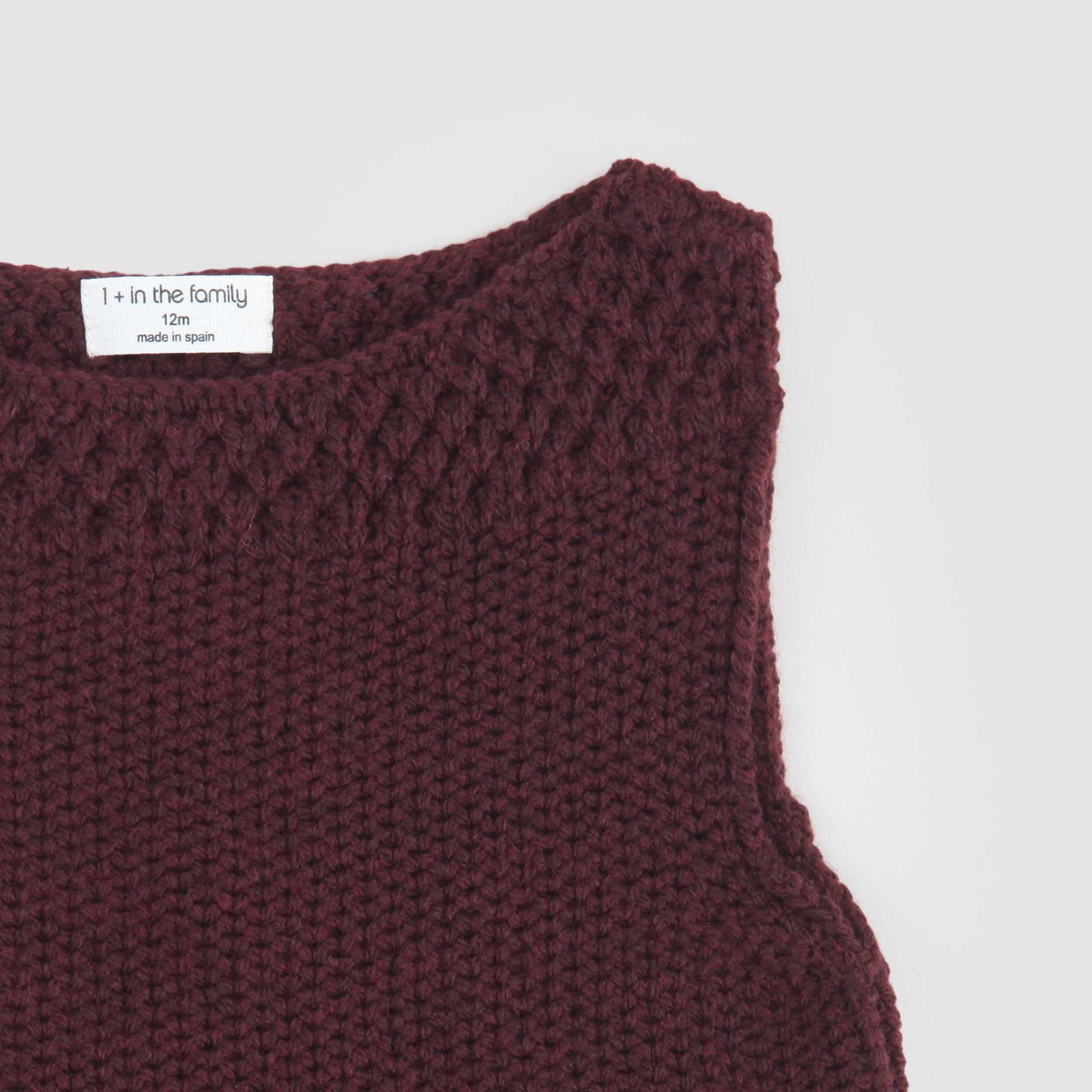 Gilet Melanzana Firmato ONE MORE IN THE FAMILY - annameglio.com abbigliamento moda