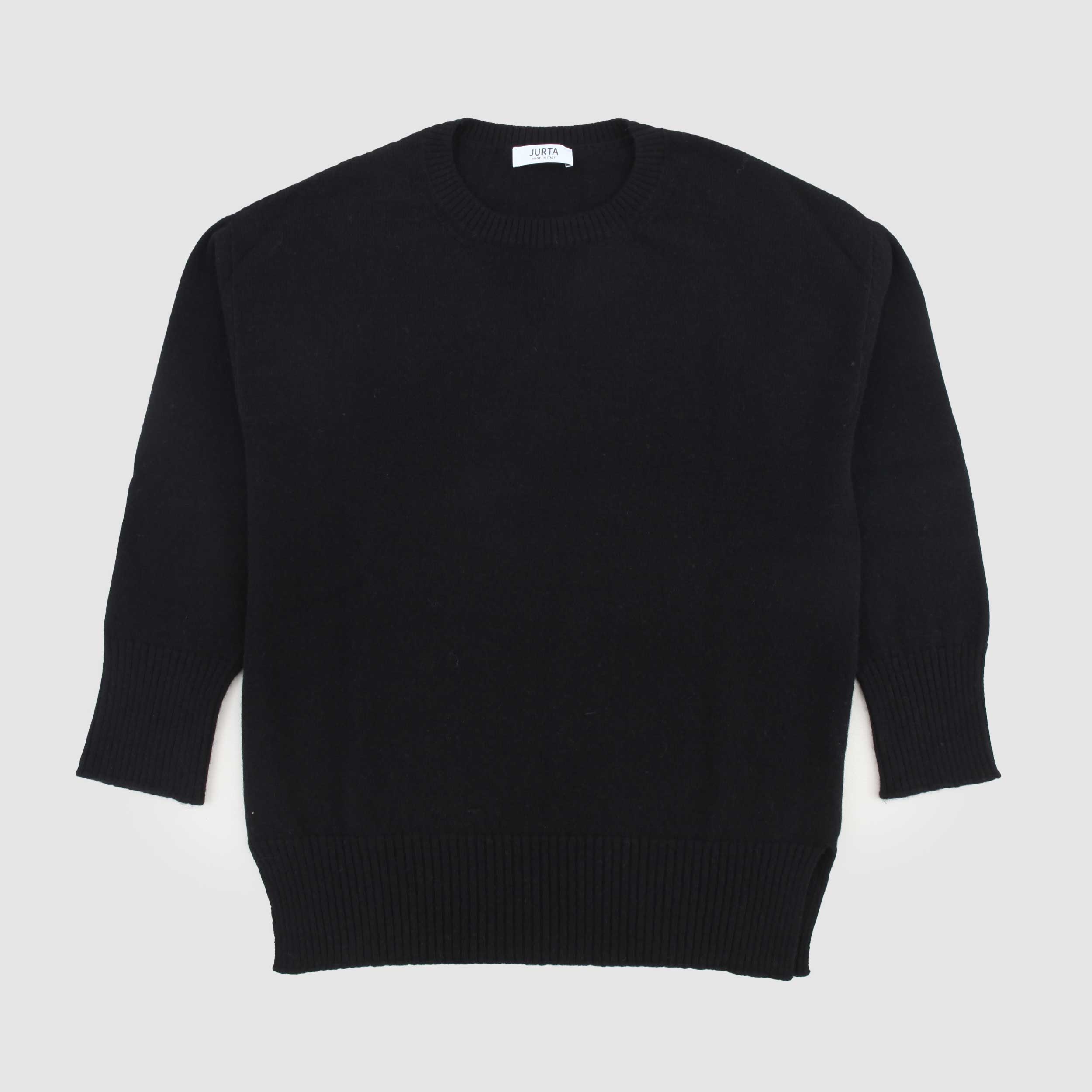 Maxi Maglia Nera Con Spacchetti Firmata JURTA - annameglio.com abbigliamento moda