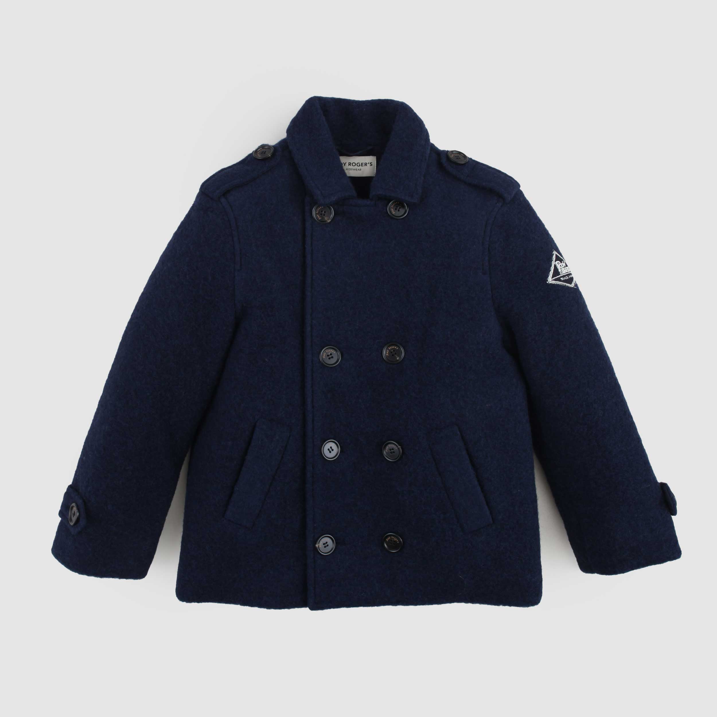 Giacca Blu Con Targhetta Firmata ROY ROGERS - annameglio.com abbigliamento moda