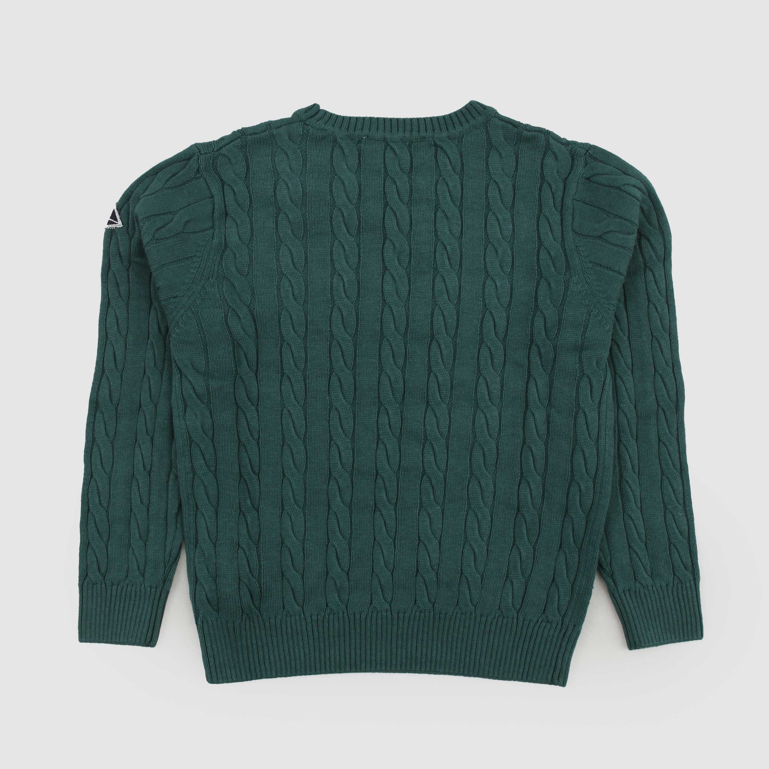 Maglioncino Verde A Trecce Firmato ROY ROGERS - annameglio.com abbigliamento moda