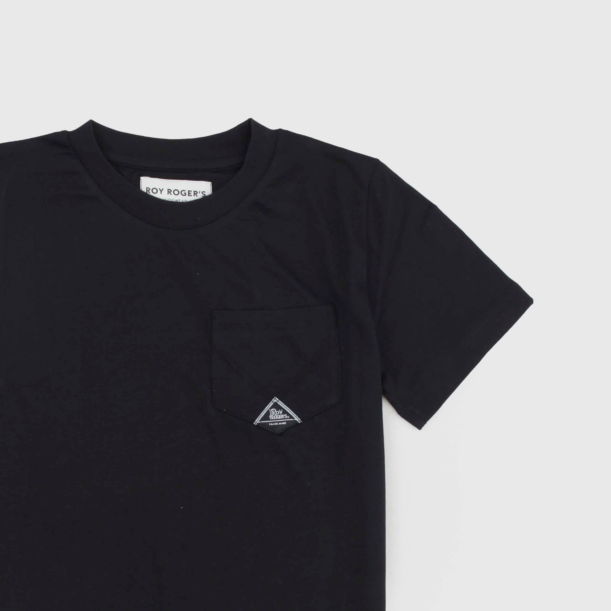 T-shirt Nero Con Targhetta Firmata ROY ROGERS - annameglio.com abbigliamento moda