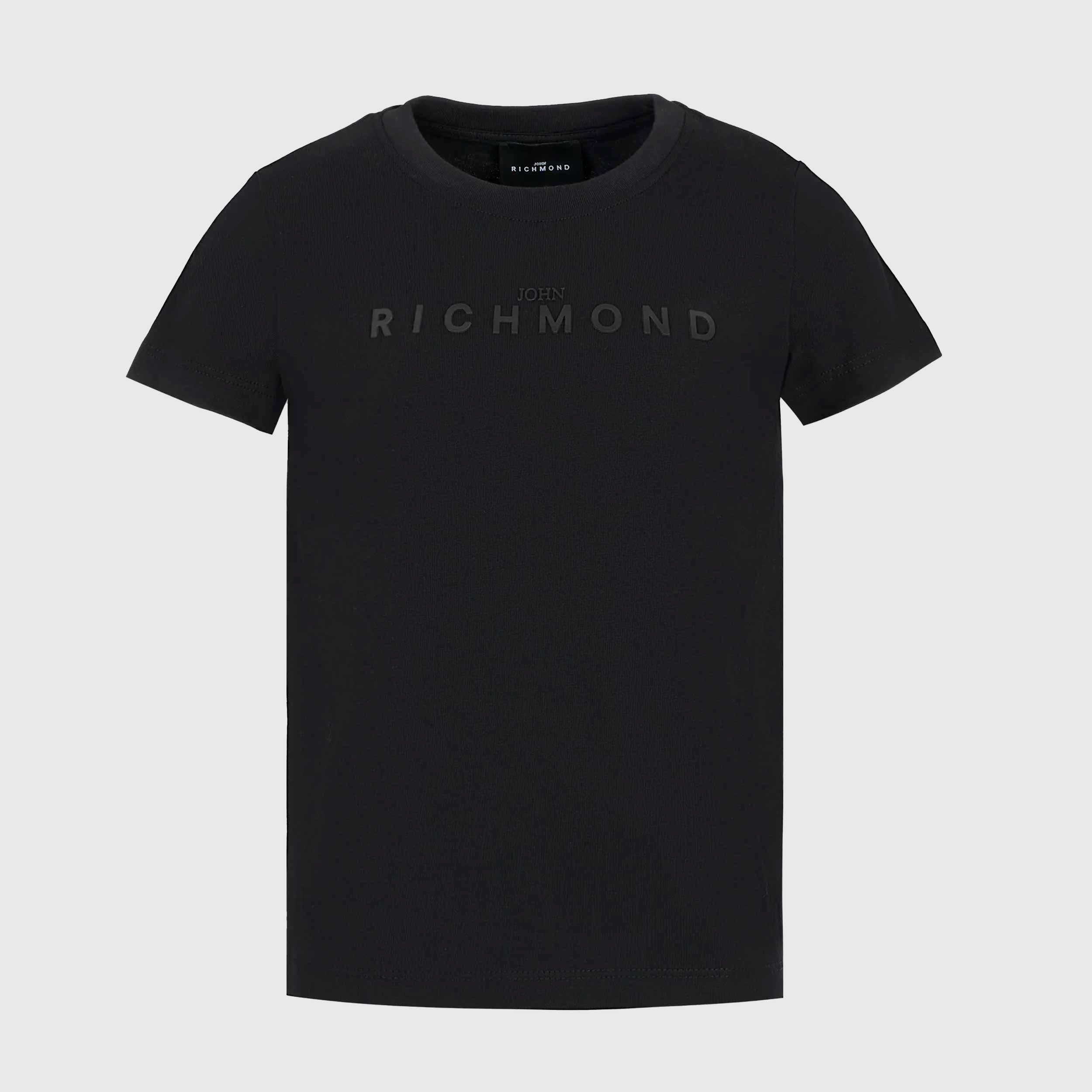 T-Shirt Nera Con Logo Nero Firmata JOHN RICHMOND - annameglio.com abbigliamento moda