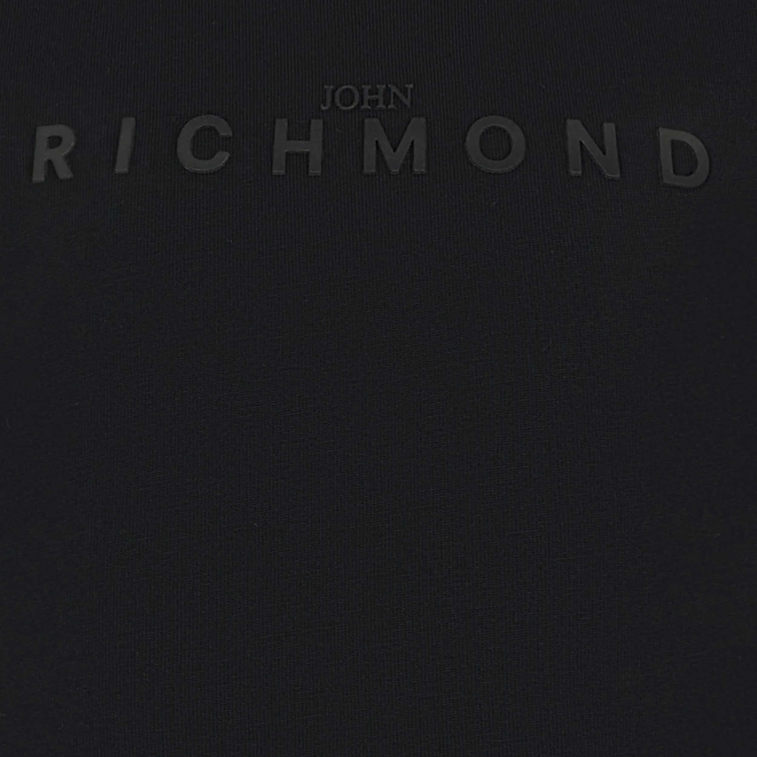 T-Shirt Nera Con Logo Nero Firmata JOHN RICHMOND - annameglio.com abbigliamento moda