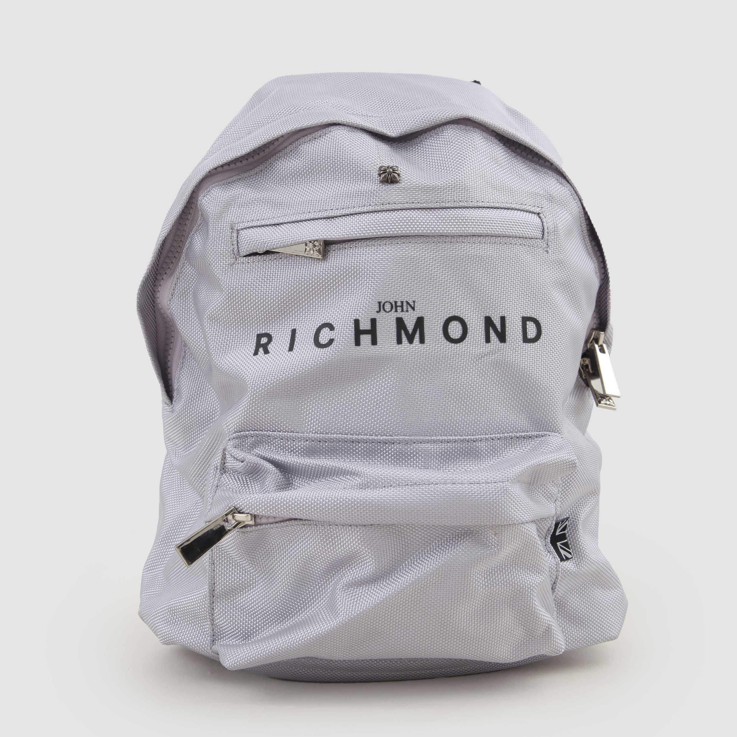 Zaino Grigio Con Logo Firmato JOHN RICHMOND - annameglio.com abbigliamento moda