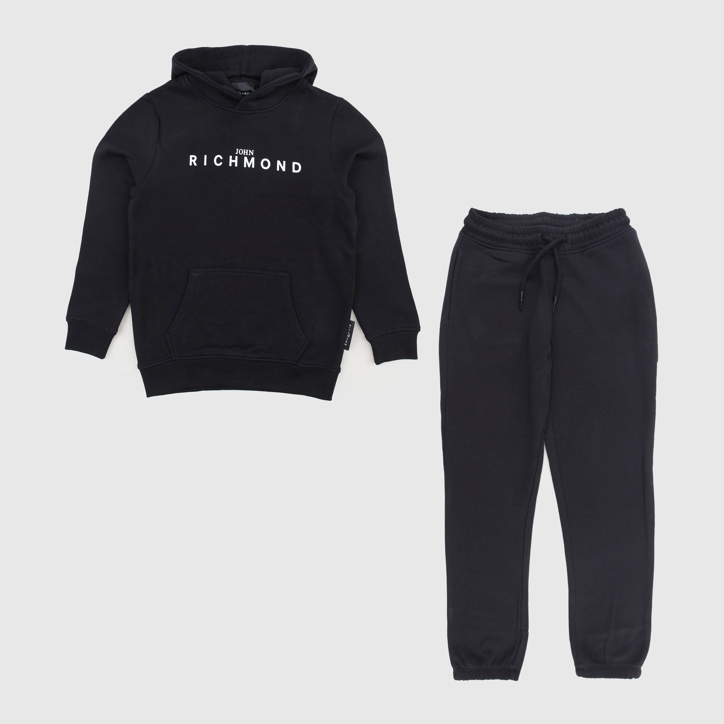 Set Tuta Nero Con Logo Firmato JOHN RICHMOND - annameglio.com abbigliamento moda