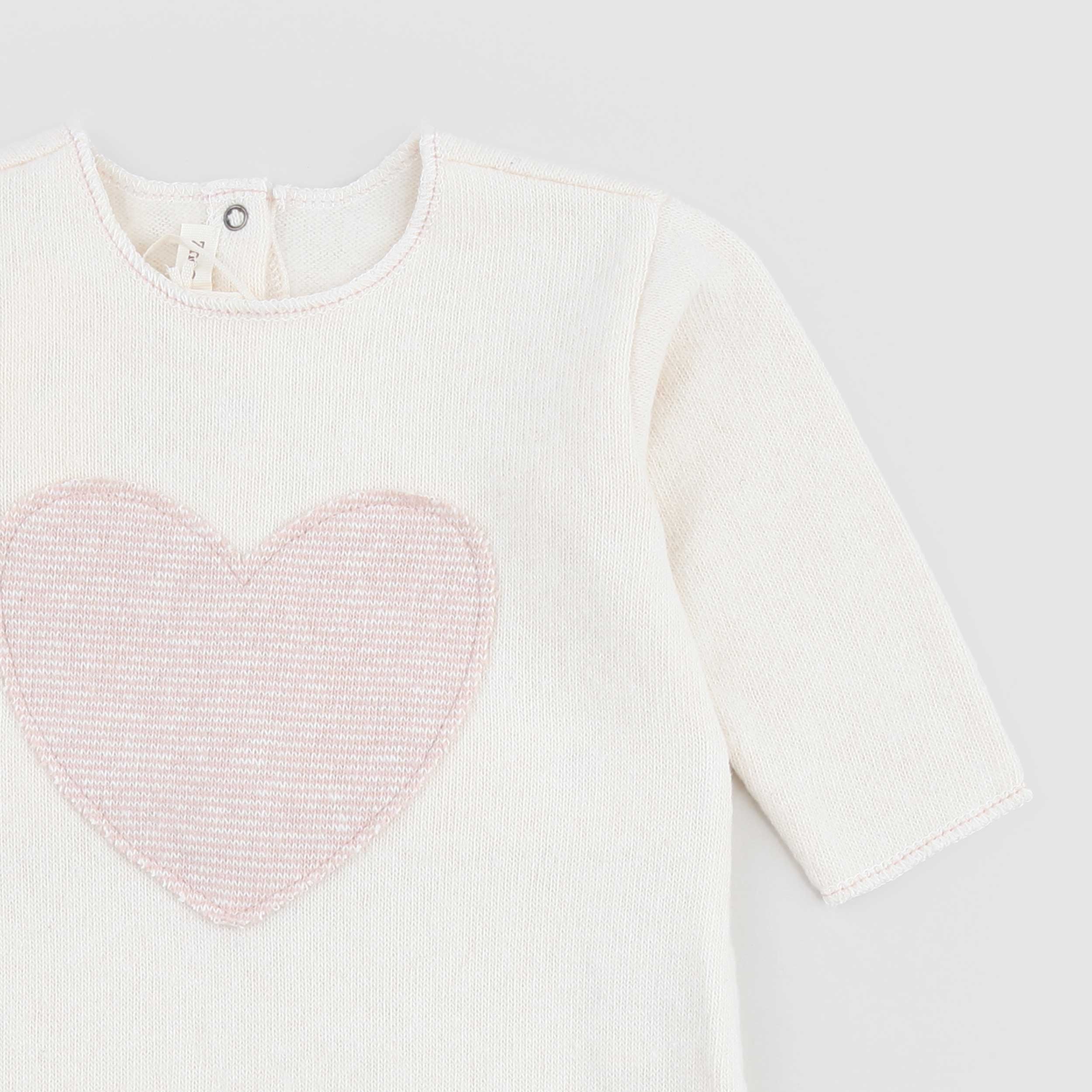 Tutina Con Cuore Rosa Firmata ZHOE & TOBIAH - annameglio.com abbigliamento moda